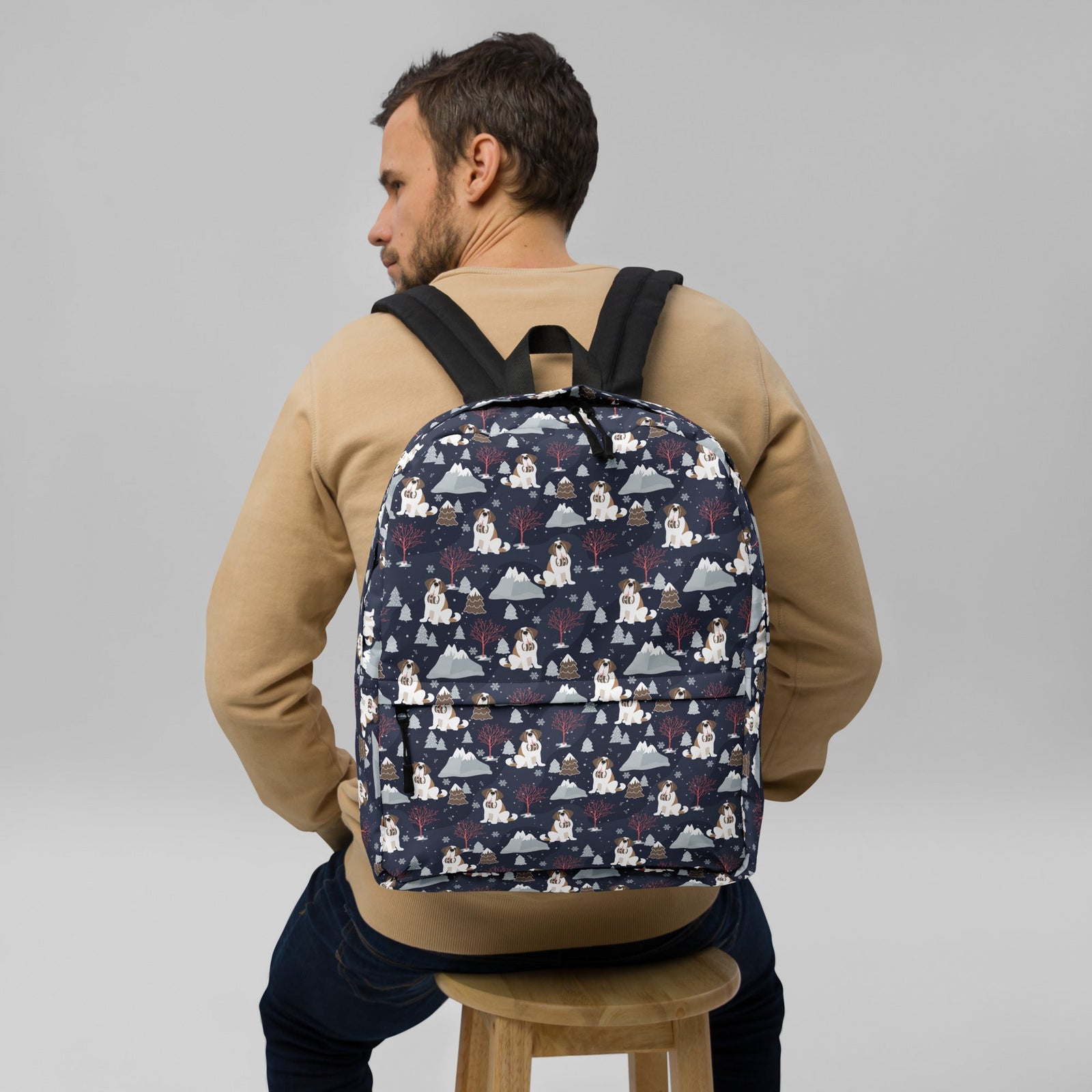 Alpine Nights Saint Bernard Backpack - Lucy + Norman