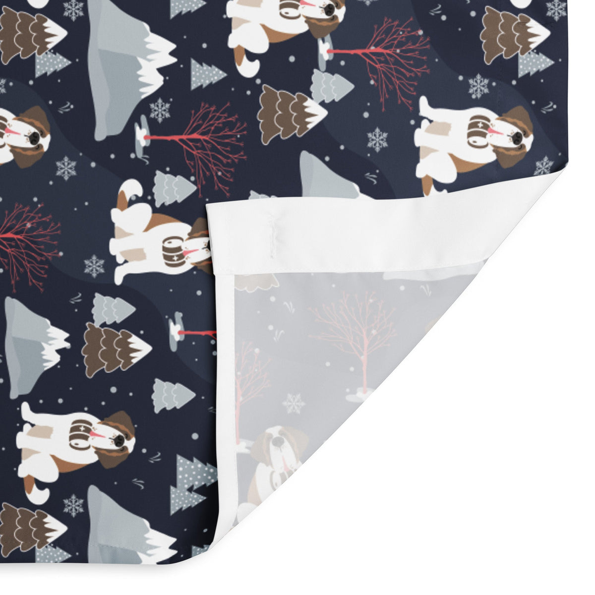 Alpine Nights Saint Bernard Shower Curtain - Lucy + Norman