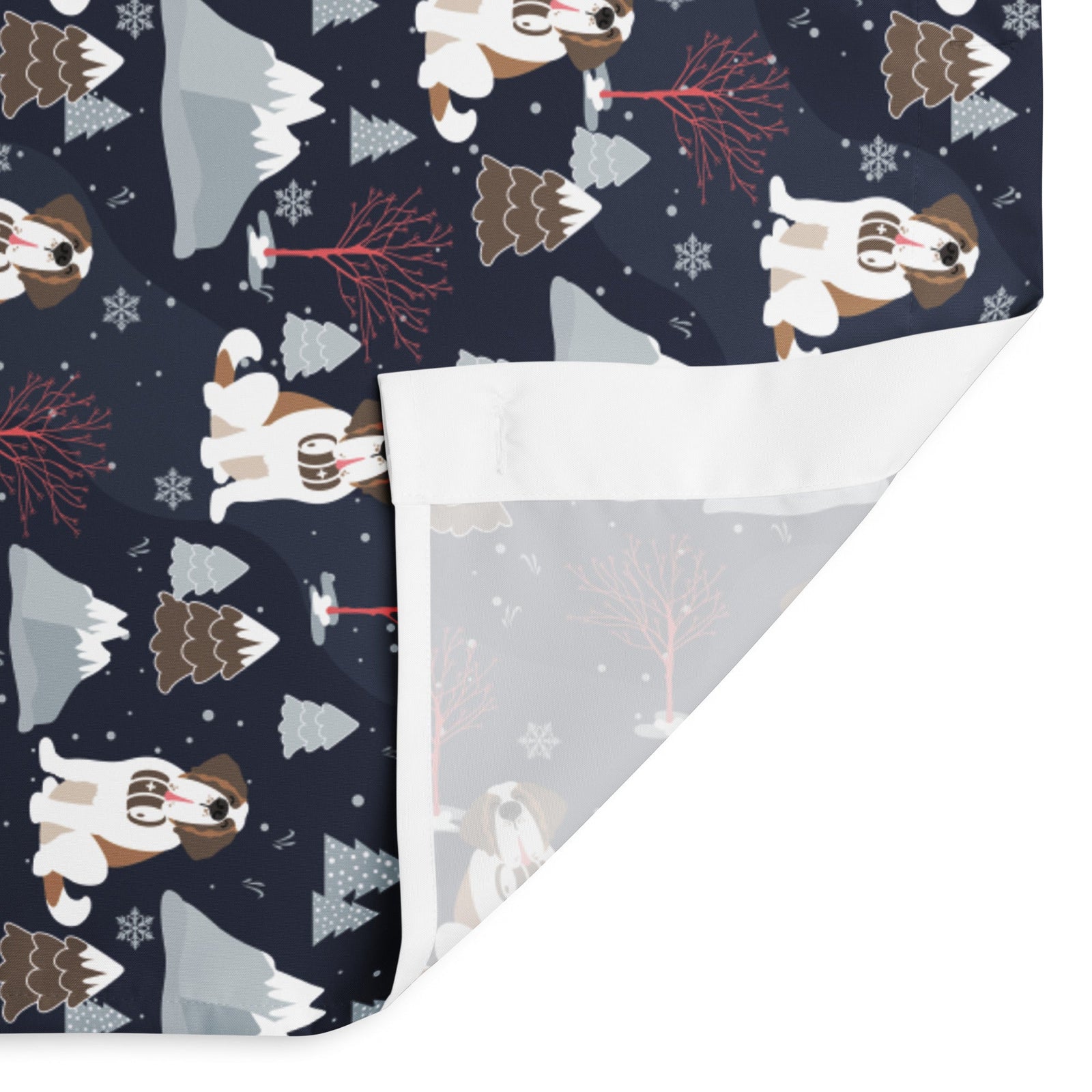 Alpine Nights Saint Bernard Shower Curtain - Lucy + Norman