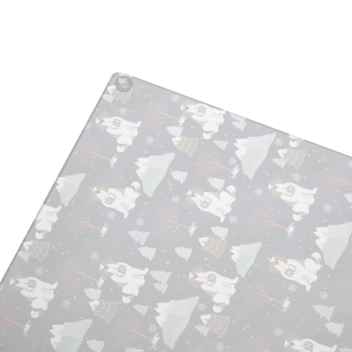Alpine Nights St Bernard Glass Cutting Board - Lucy + Norman