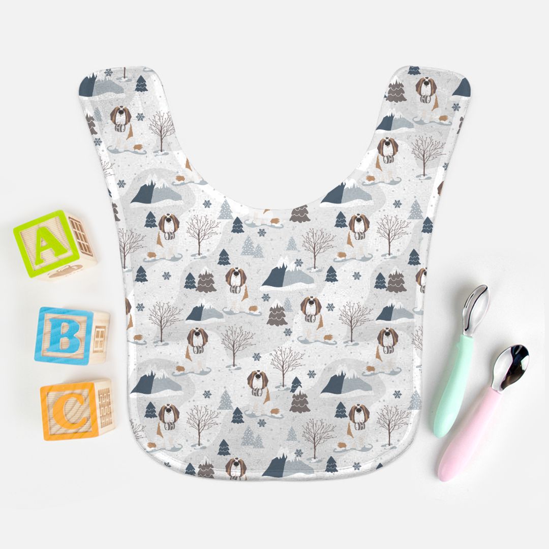 Alpine Saint Bernard Baby Bib - Lucy + Norman