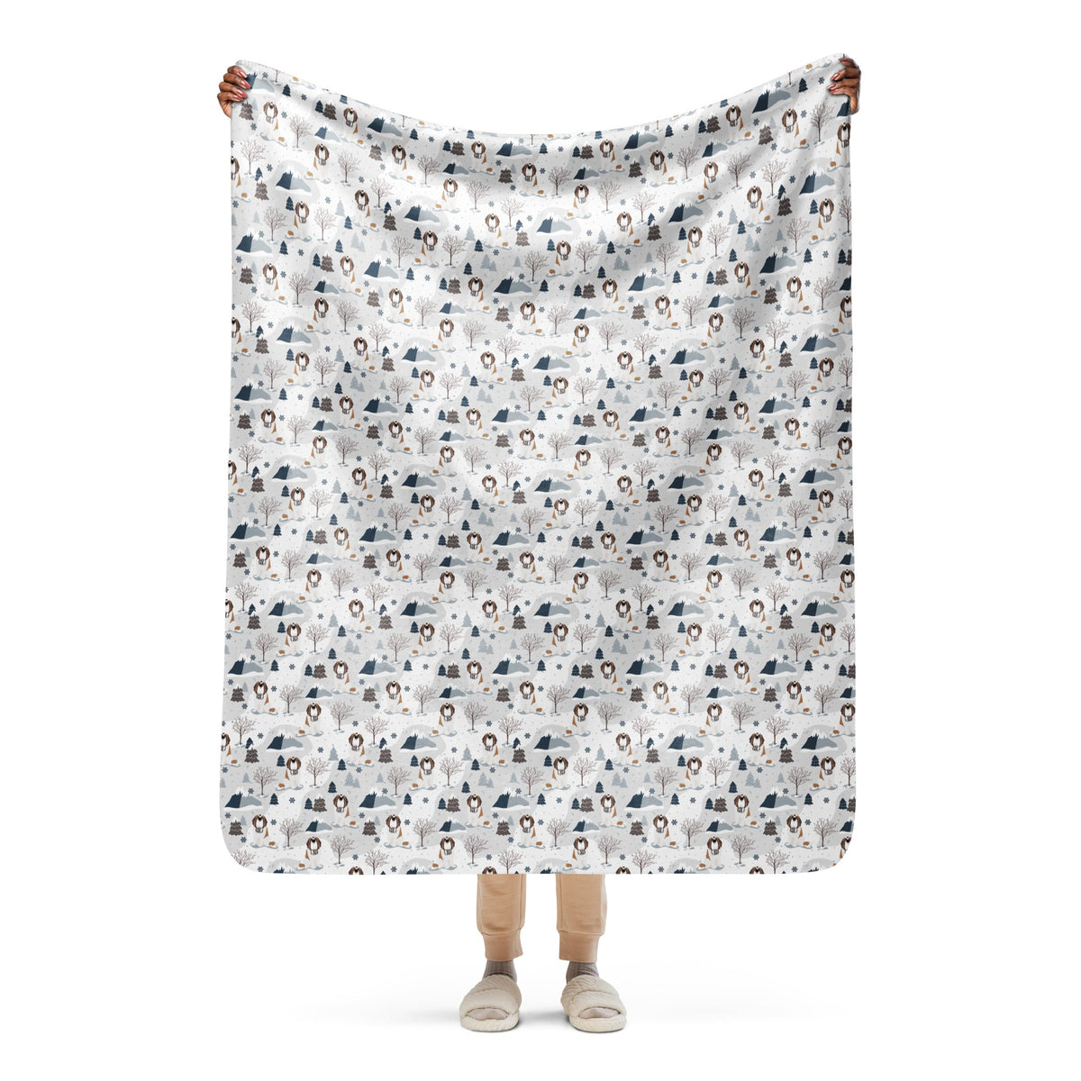 Alpine Saint Bernard Sherpa Blanket - Lucy + Norman