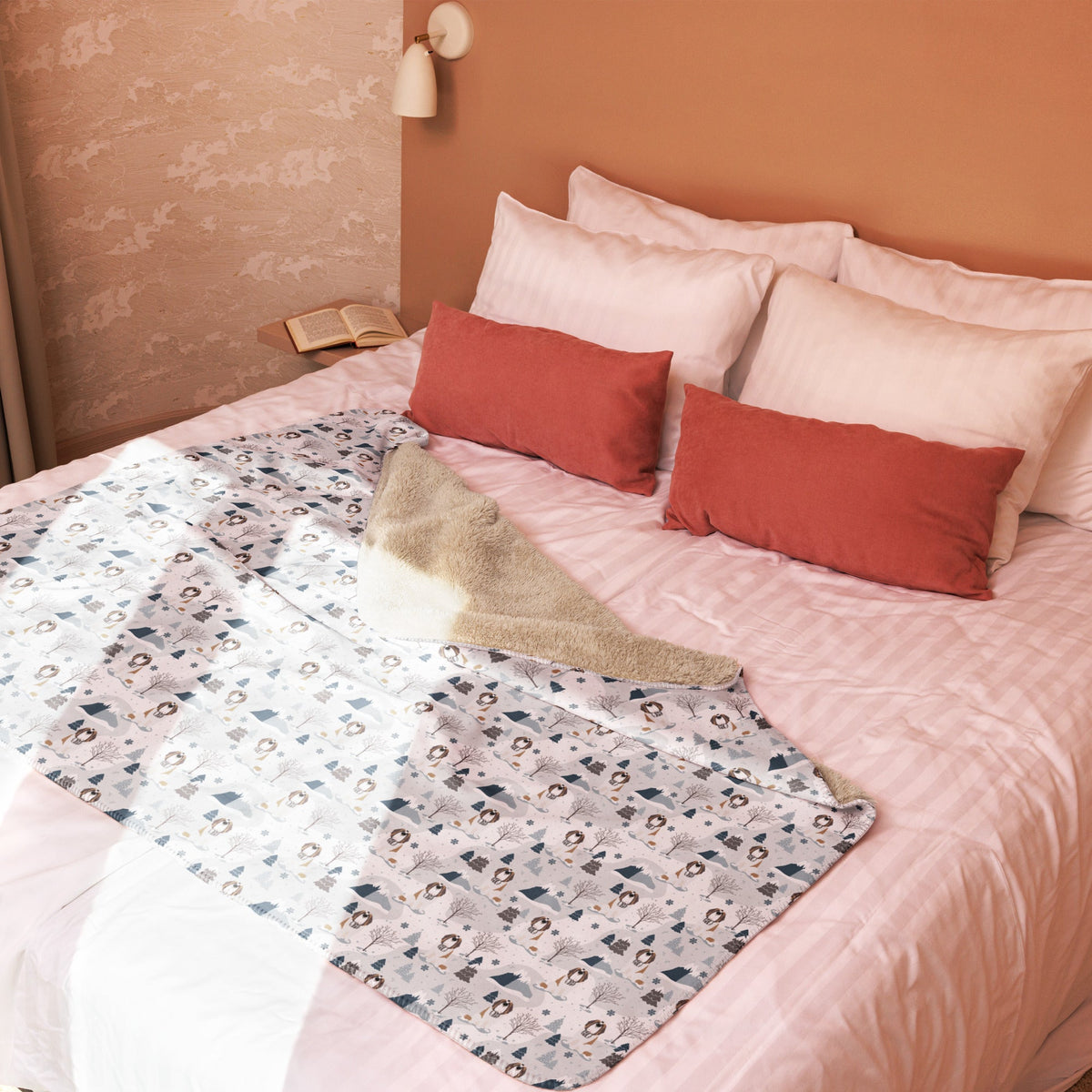 Alpine Saint Bernard Sherpa Blanket - Lucy + Norman