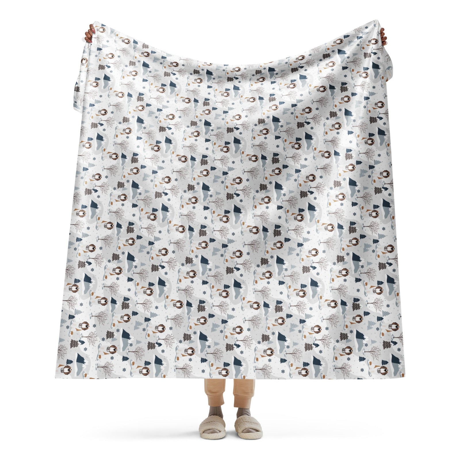Alpine Saint Bernard Sherpa Blanket - Lucy + Norman