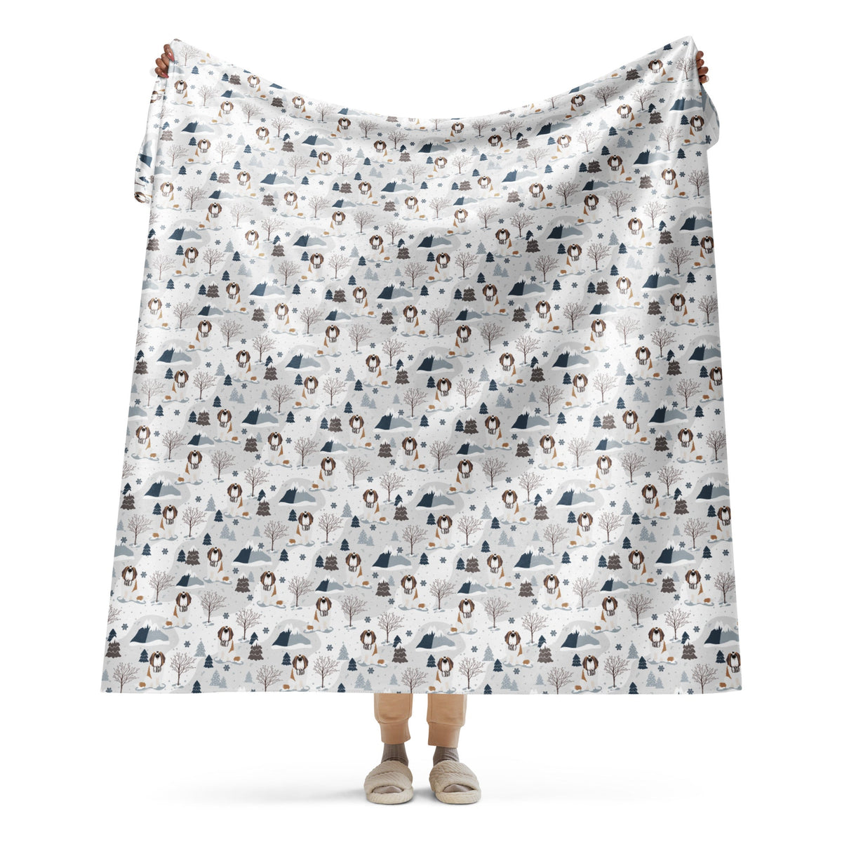 Alpine Saint Bernard Sherpa Blanket - Lucy + Norman