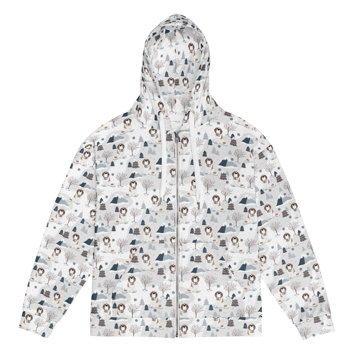 Alpine Saint Bernard Zip Hoodie - Lucy + Norman