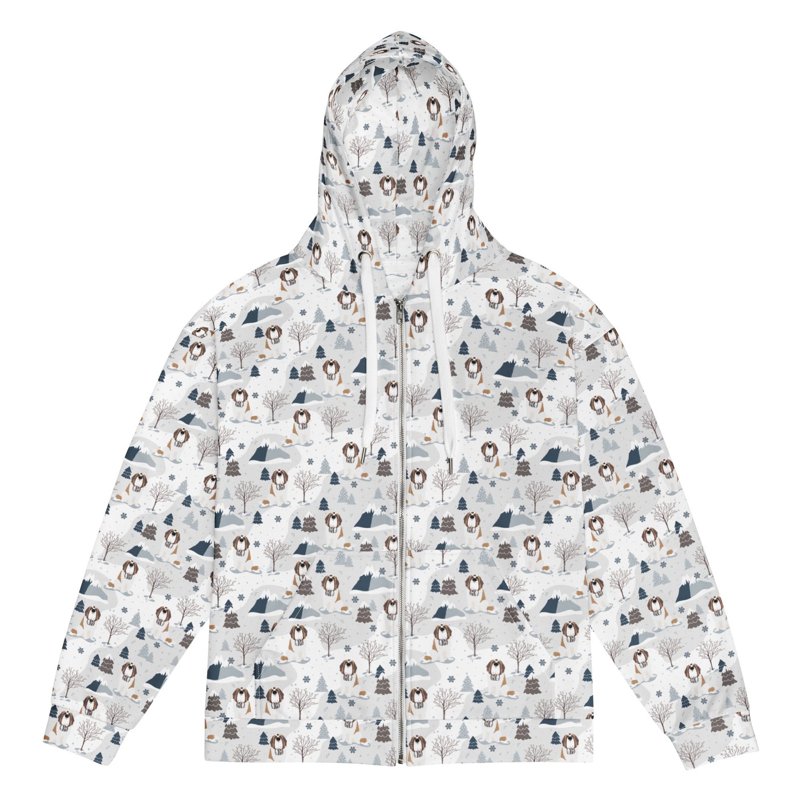 Alpine Saint Bernard Zip Hoodie - Lucy + Norman