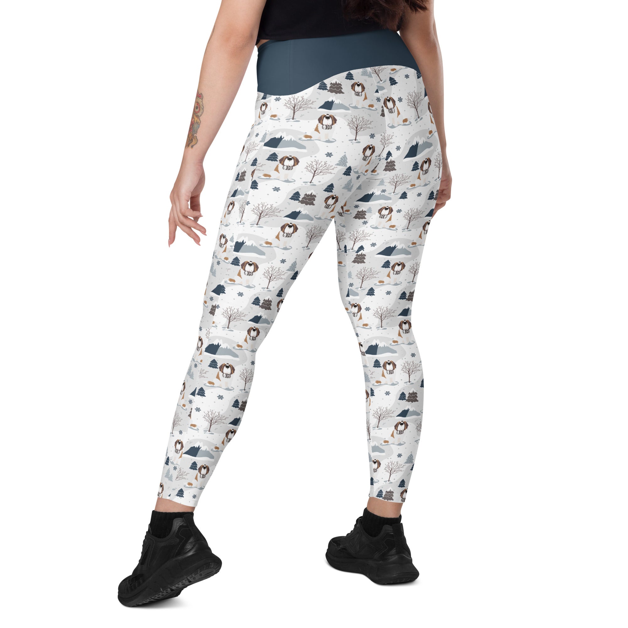 Alpine Saint Crossover Leggings with Pockets - Lucy + Norman