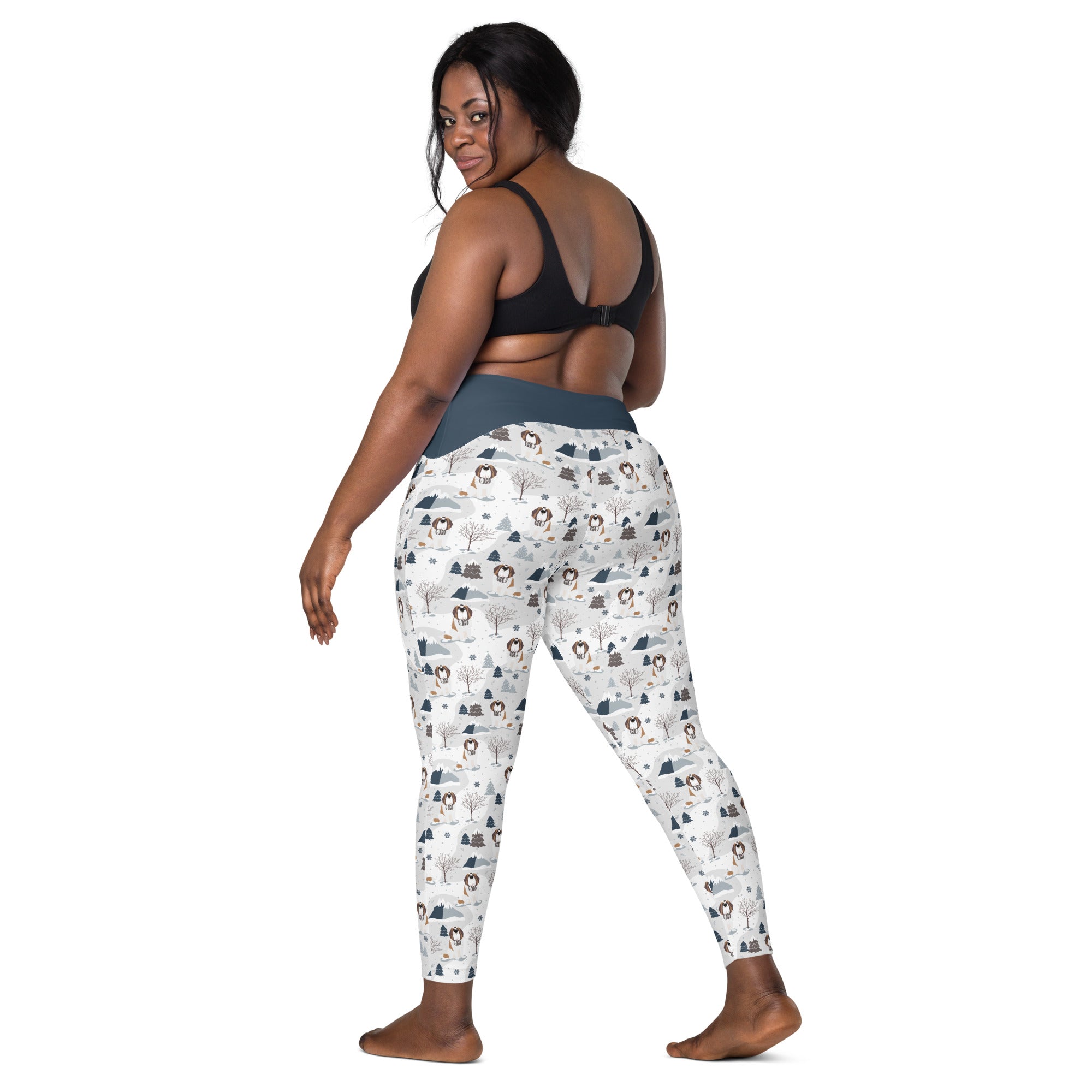 Alpine Saint Crossover Leggings with Pockets - Lucy + Norman