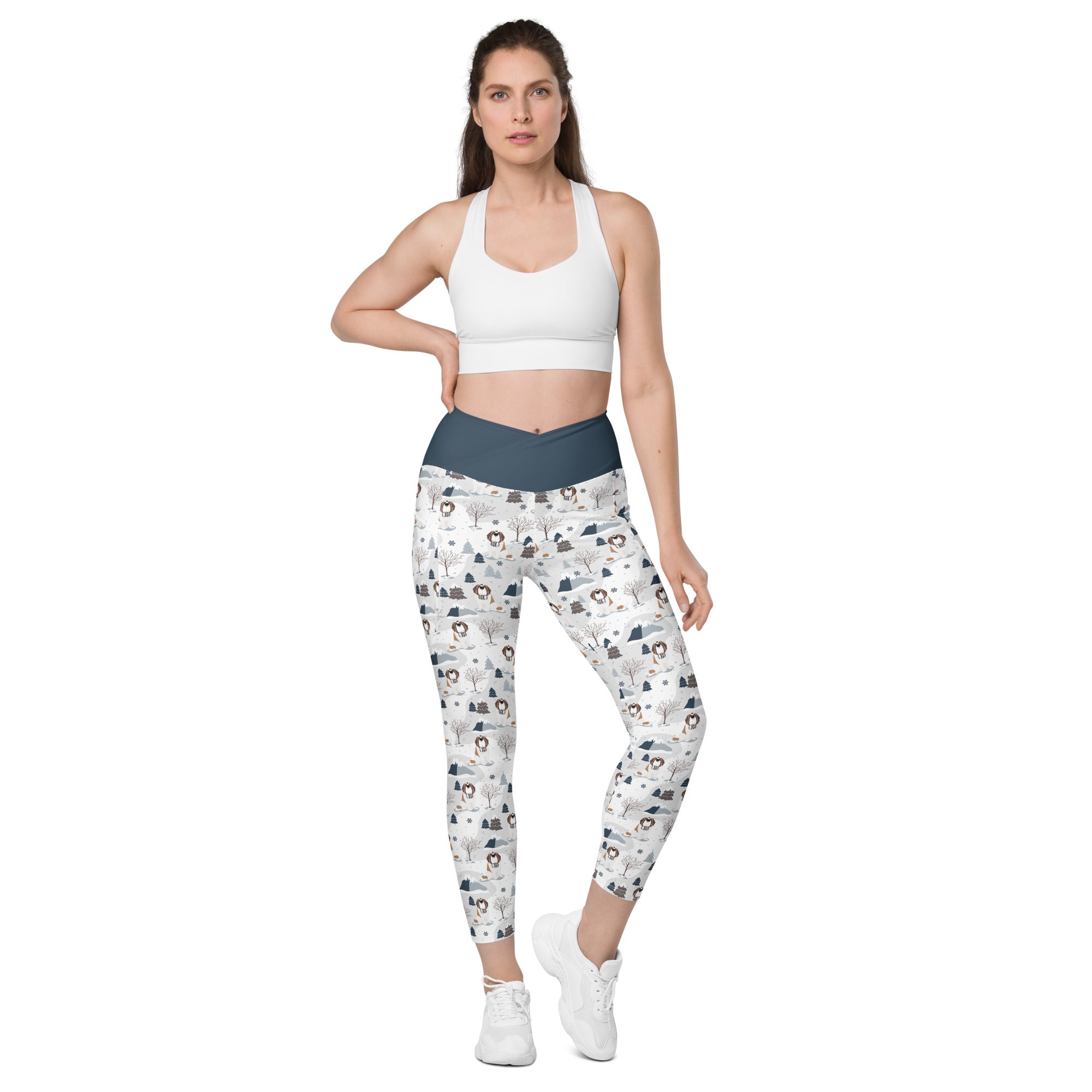 Alpine Saint Crossover Leggings with Pockets - Lucy + Norman