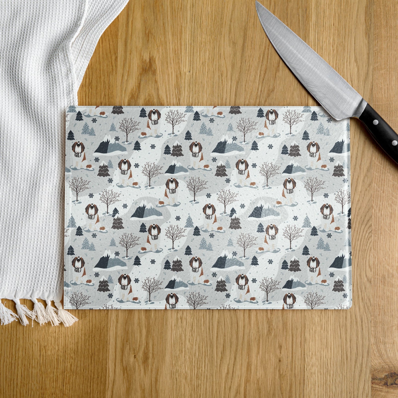Alpine Saint Glass Cutting Board - Lucy + Norman