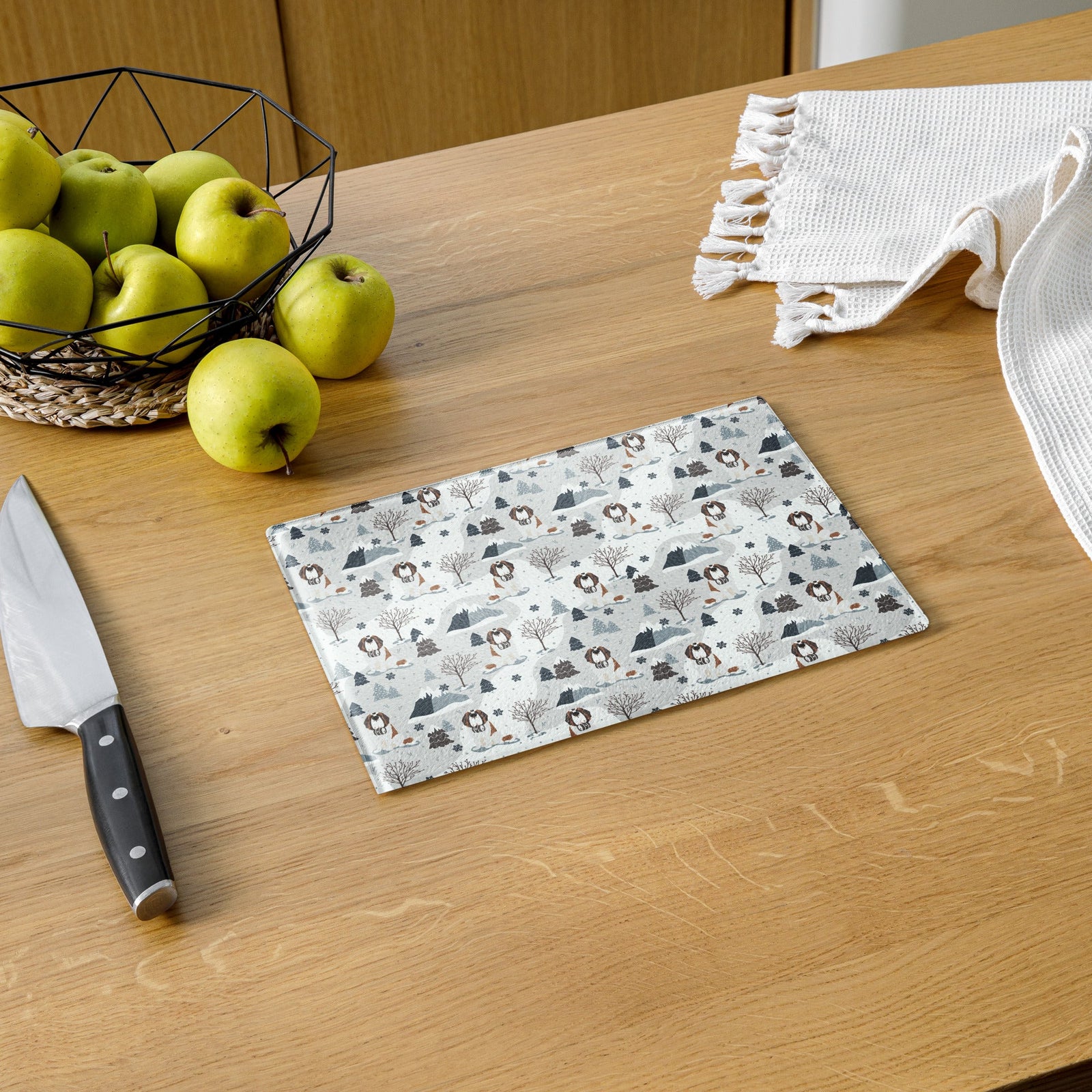 Alpine Saint Glass Cutting Board - Lucy + Norman
