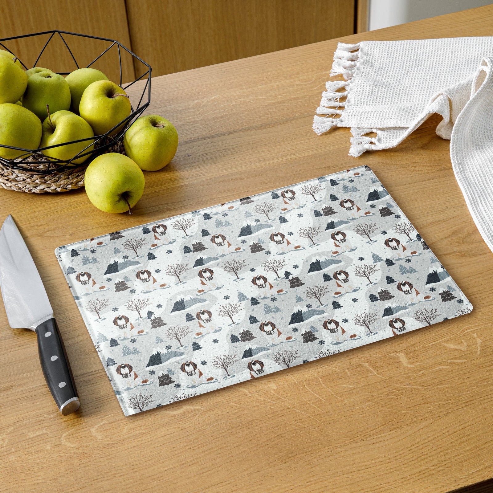 Alpine Saint Glass Cutting Board - Lucy + Norman