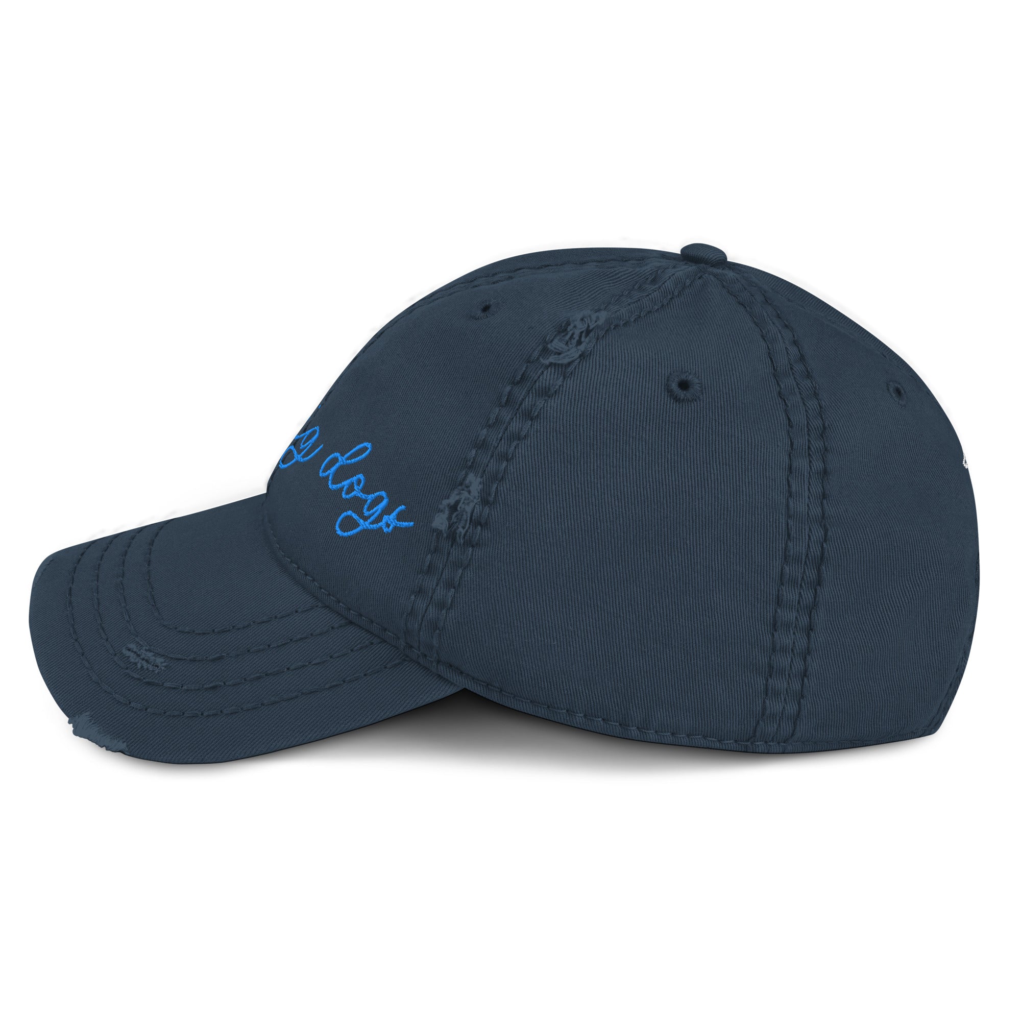 Choose Your Phrase Saint Bernard Embroidered Distressed Hat