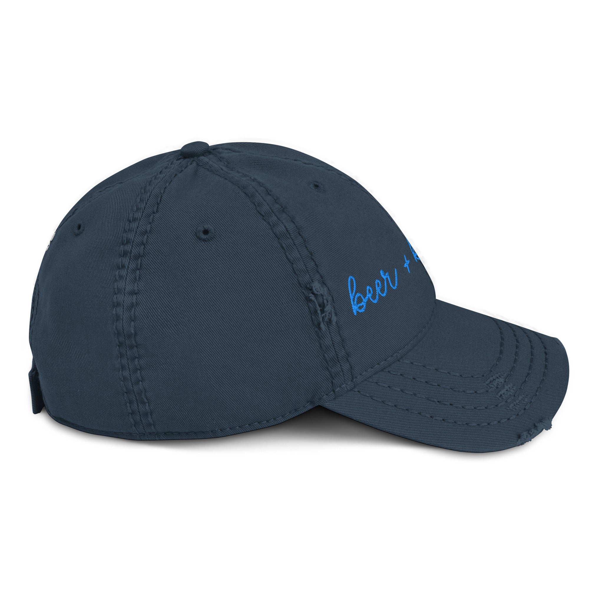 Choose Your Phrase Saint Bernard Embroidered Distressed Hat
