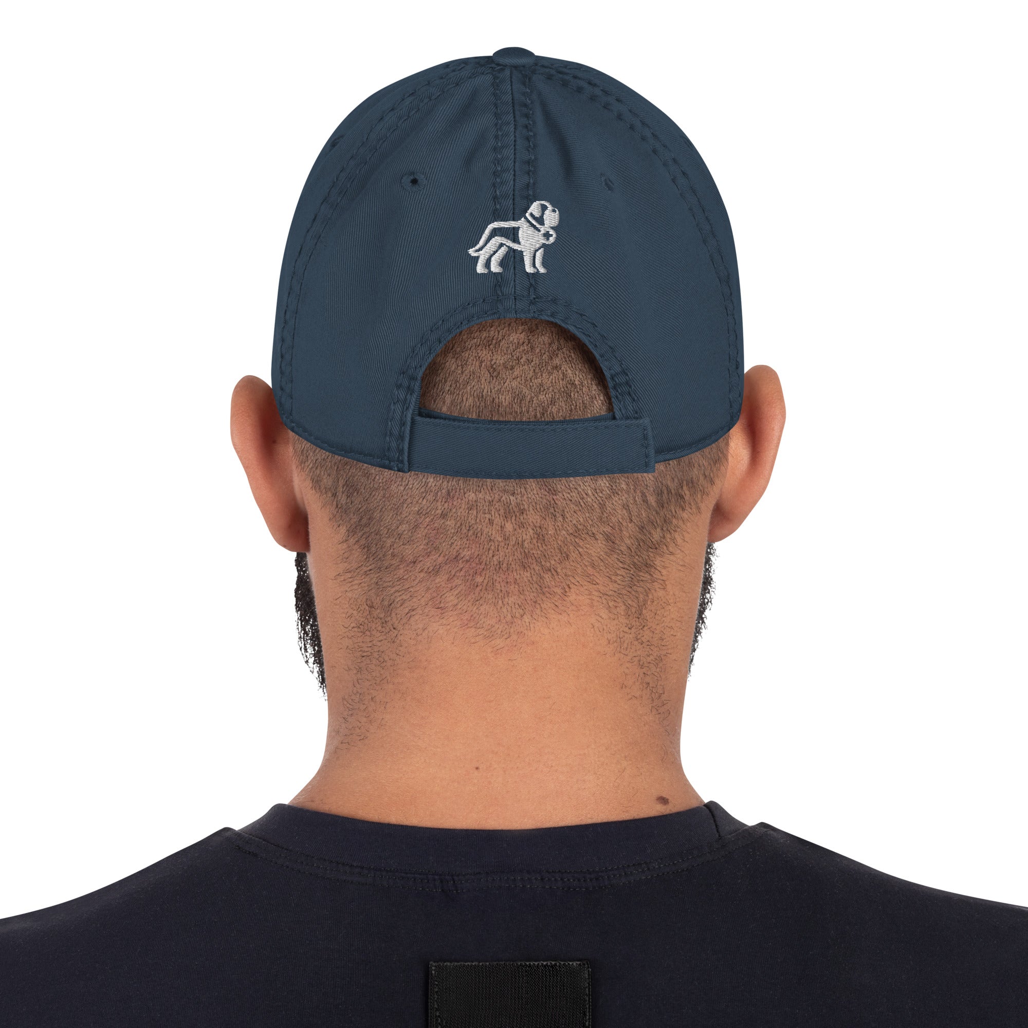 Choose Your Phrase Saint Bernard Embroidered Distressed Hat