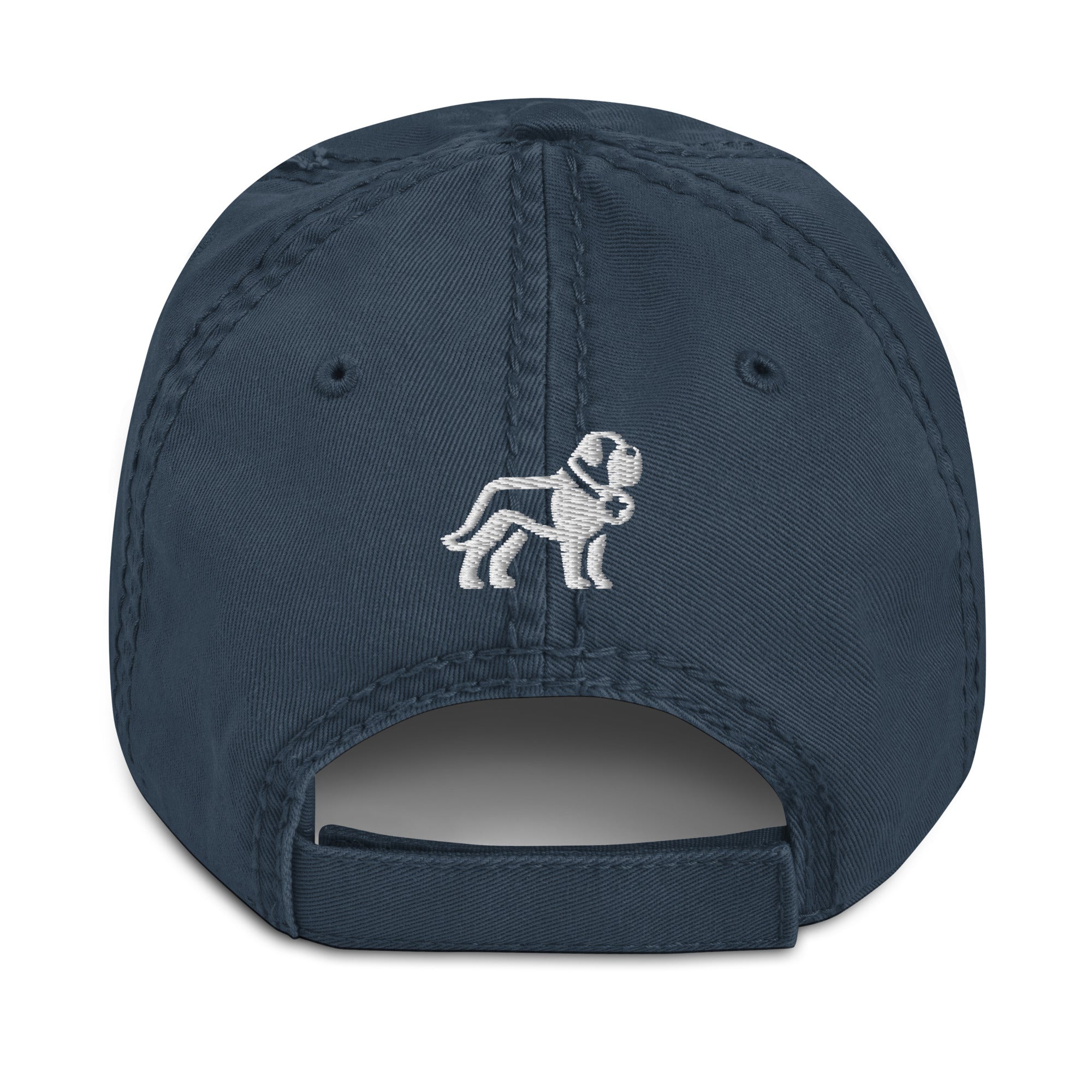 Choose Your Phrase Saint Bernard Embroidered Distressed Hat