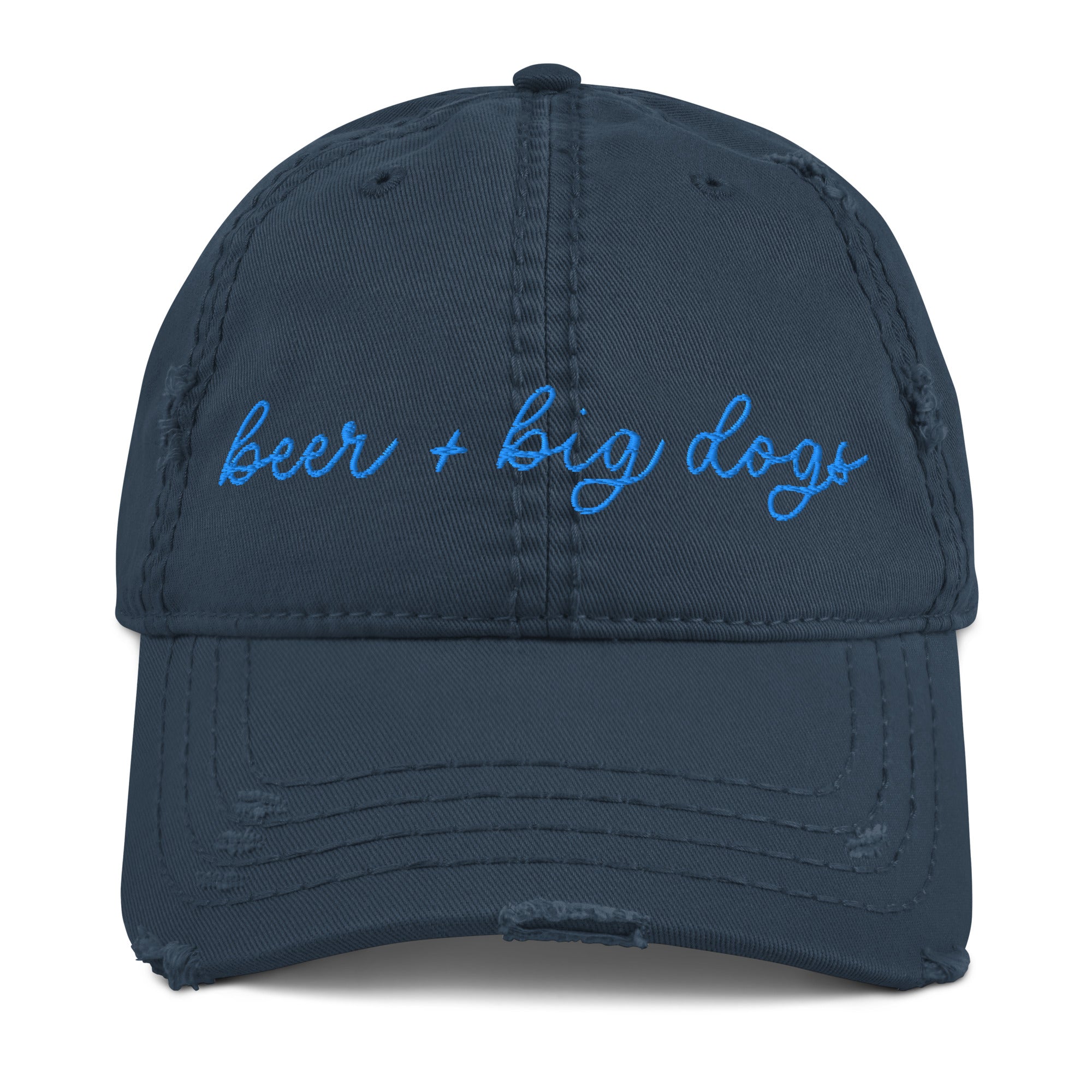 Choose Your Phrase Saint Bernard Embroidered Distressed Hat