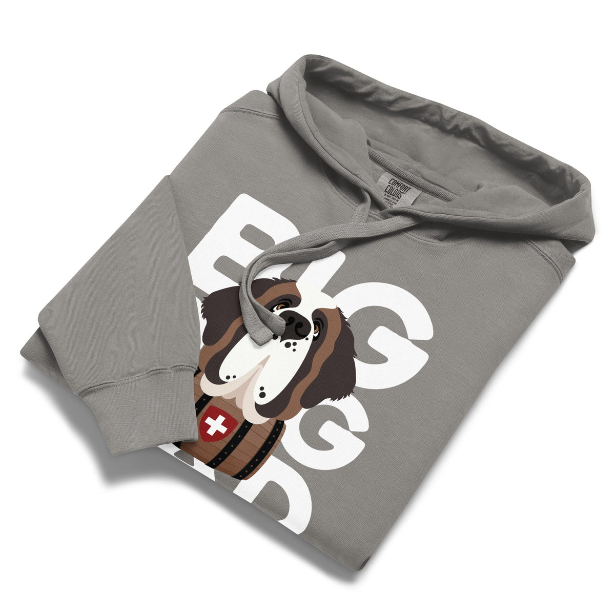 Big Dog Dad Saint Bernard Barrel Comfort Colors® Hoodie - Lucy + Norman
