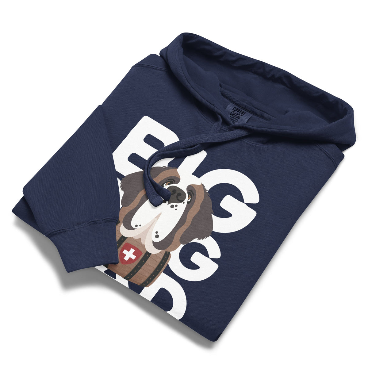 Big Dog Dad Saint Bernard Barrel Comfort Colors® Hoodie - Lucy + Norman