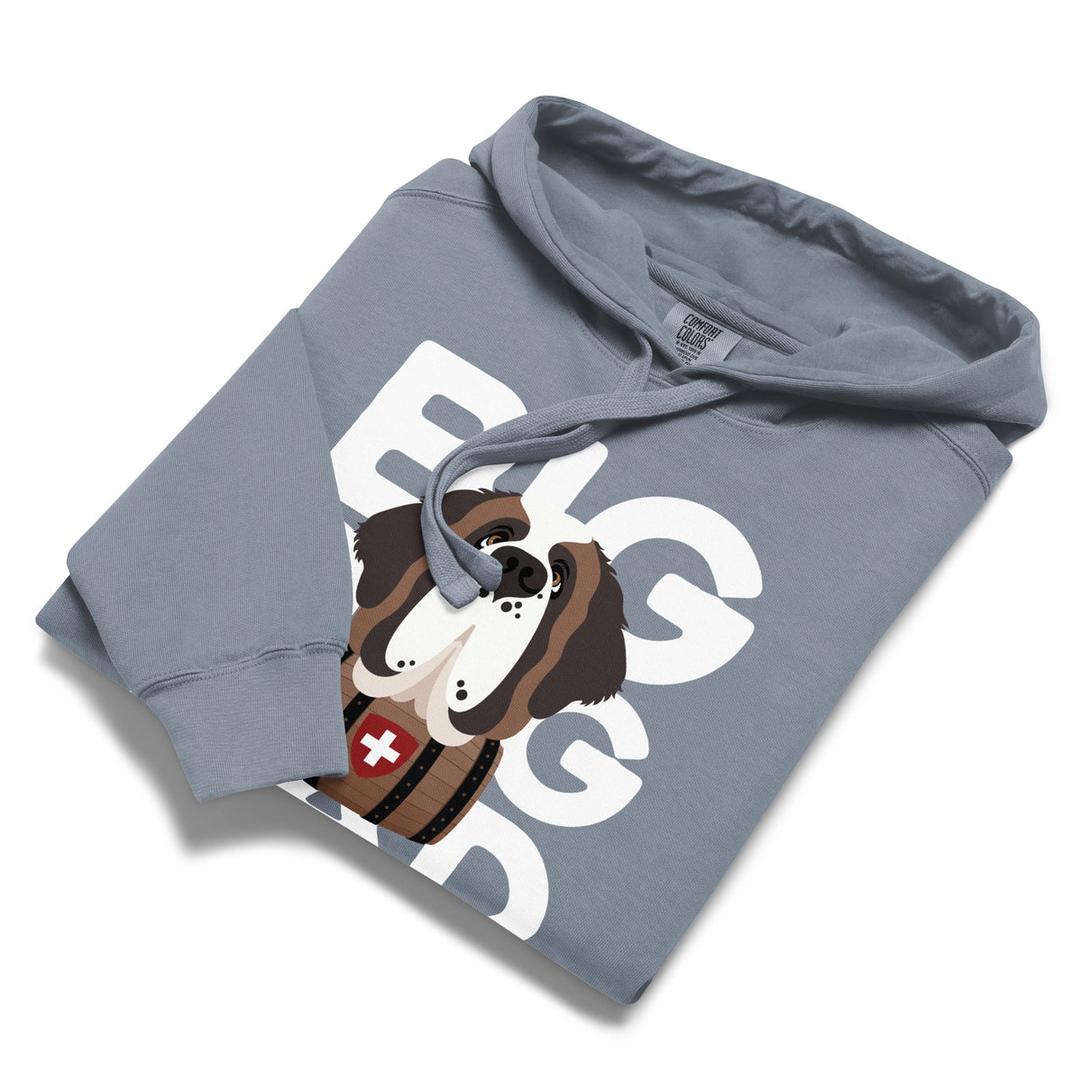 Big Dog Dad Saint Bernard Barrel Comfort Colors® Hoodie - Lucy + Norman