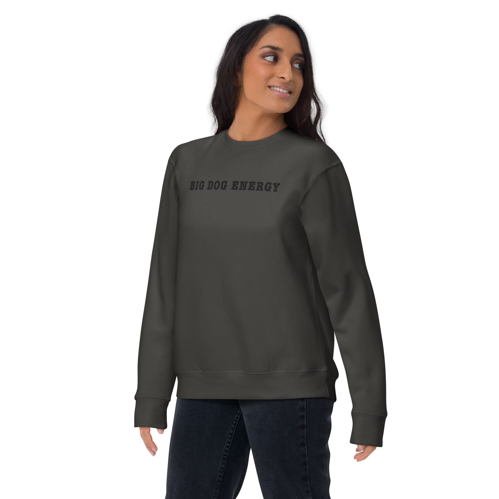 Big Dog Energy Embroidered Premium Sweatshirt - Lucy + Norman