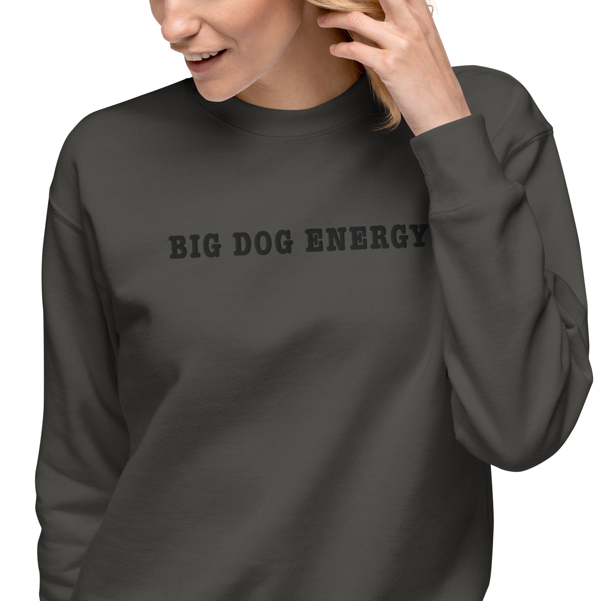 Big Dog Energy Embroidered Premium Sweatshirt - Lucy + Norman