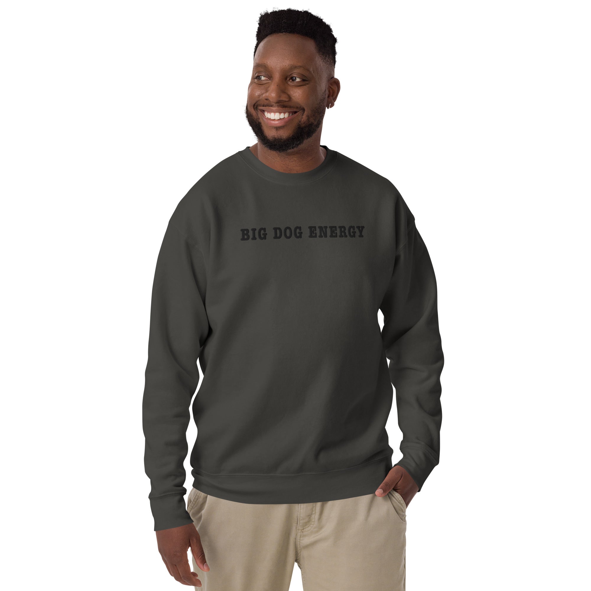 Big Dog Energy Embroidered Premium Sweatshirt - Lucy + Norman