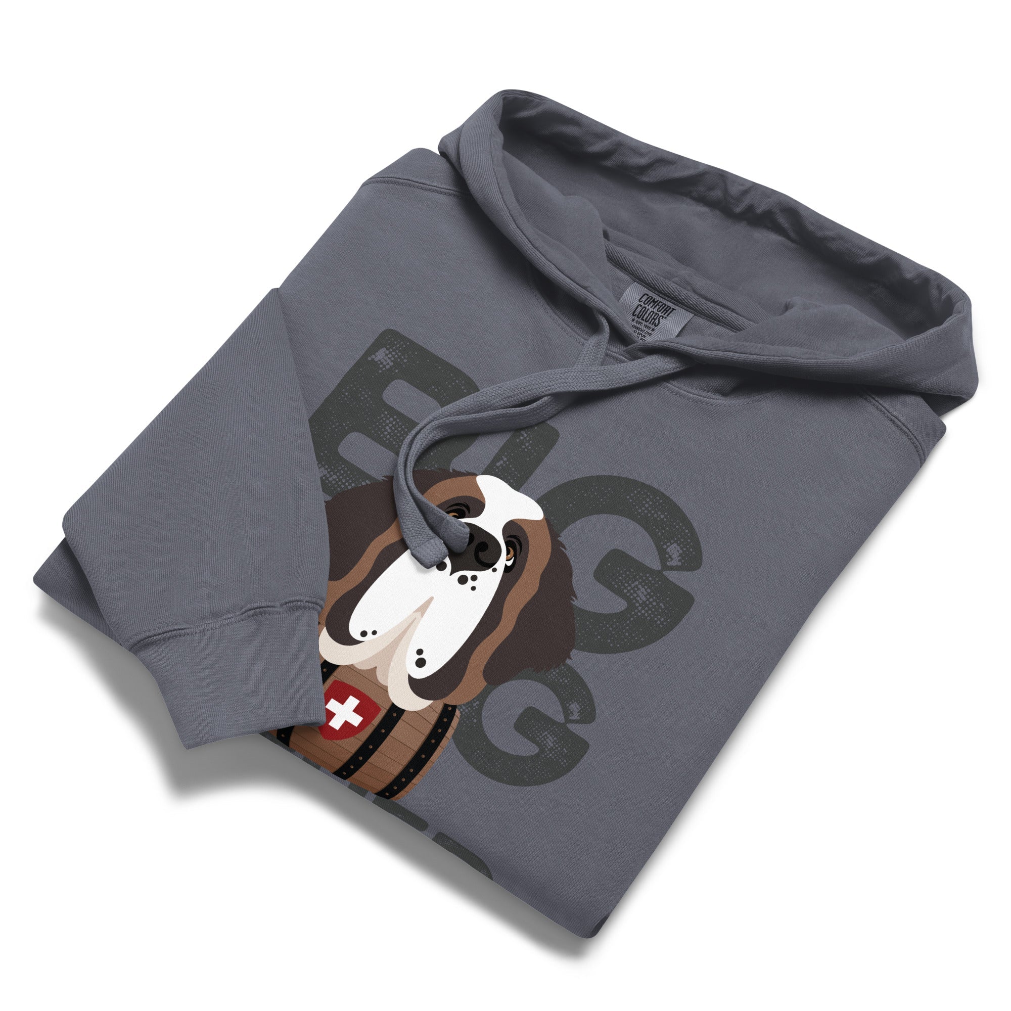 Big Dog Father Saint Bernard Comfort Colors® Hoodie - Lucy + Norman