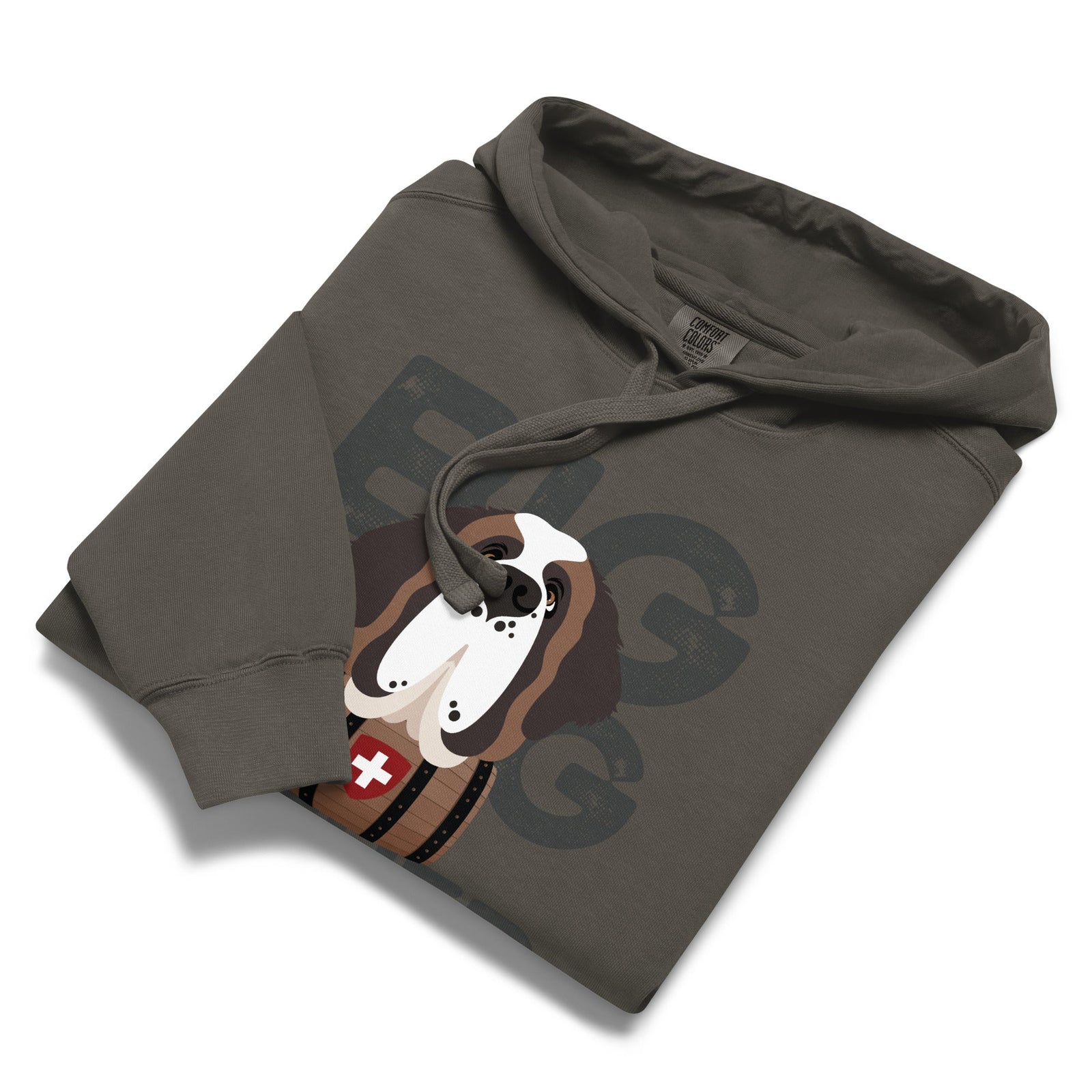 Big Dog Father Saint Bernard Comfort Colors® Hoodie - Lucy + Norman