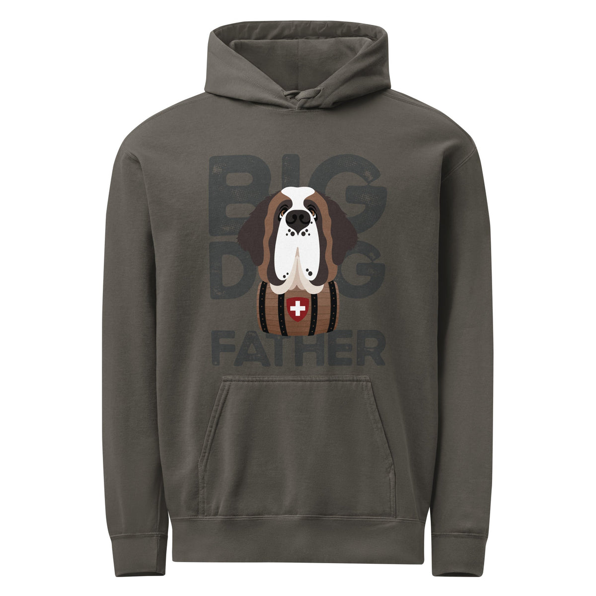 Big Dog Father Saint Bernard Comfort Colors® Hoodie - Lucy + Norman