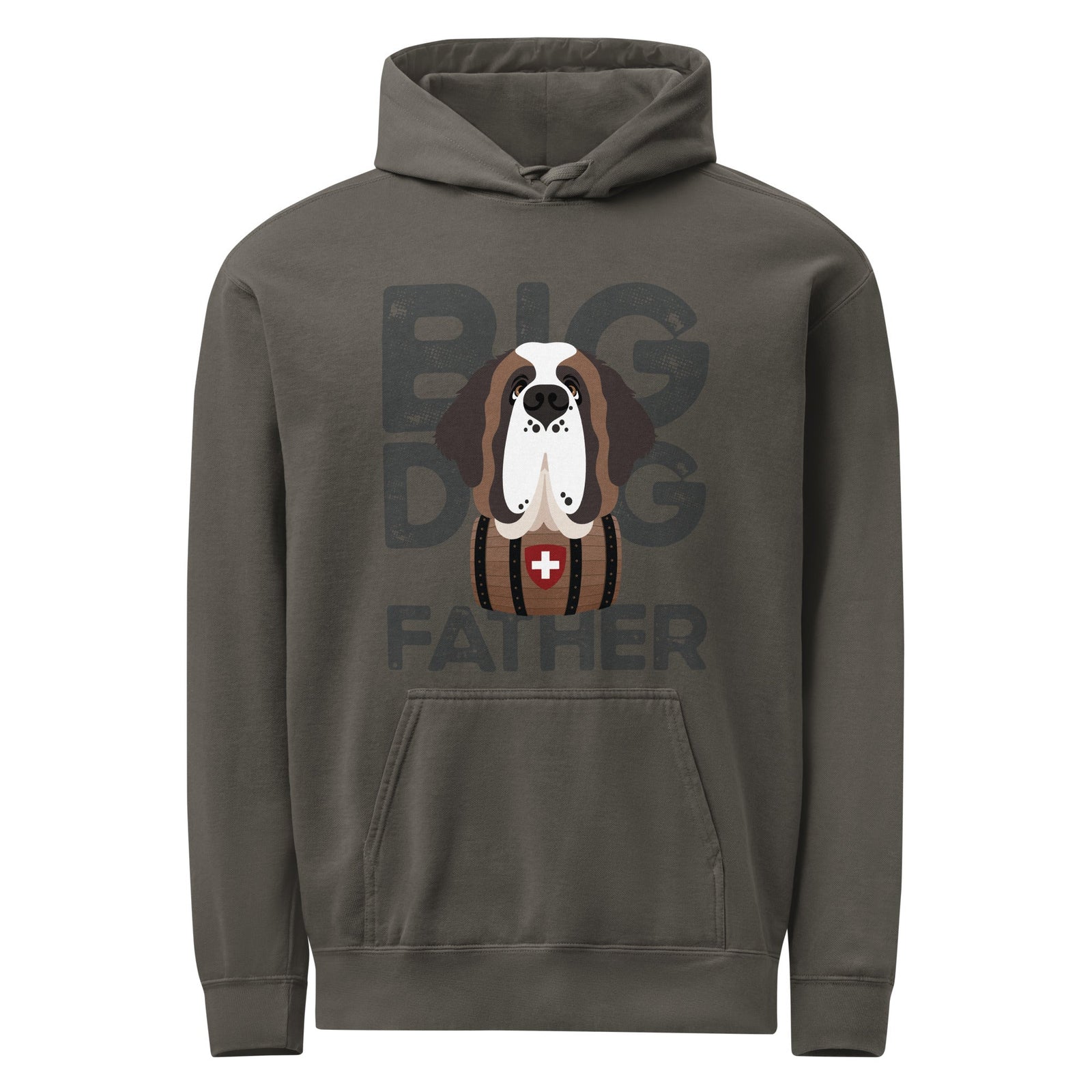 Big Dog Father Saint Bernard Comfort Colors® Hoodie - Lucy + Norman