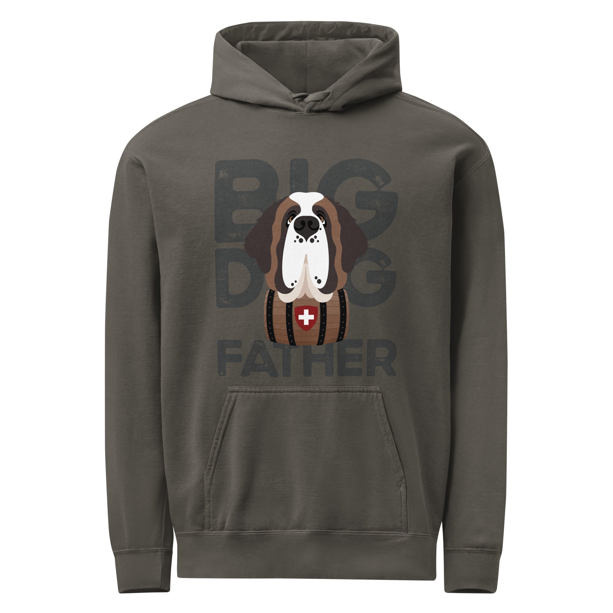 Big Dog Father Saint Bernard Comfort Colors® Hoodie - Lucy + Norman