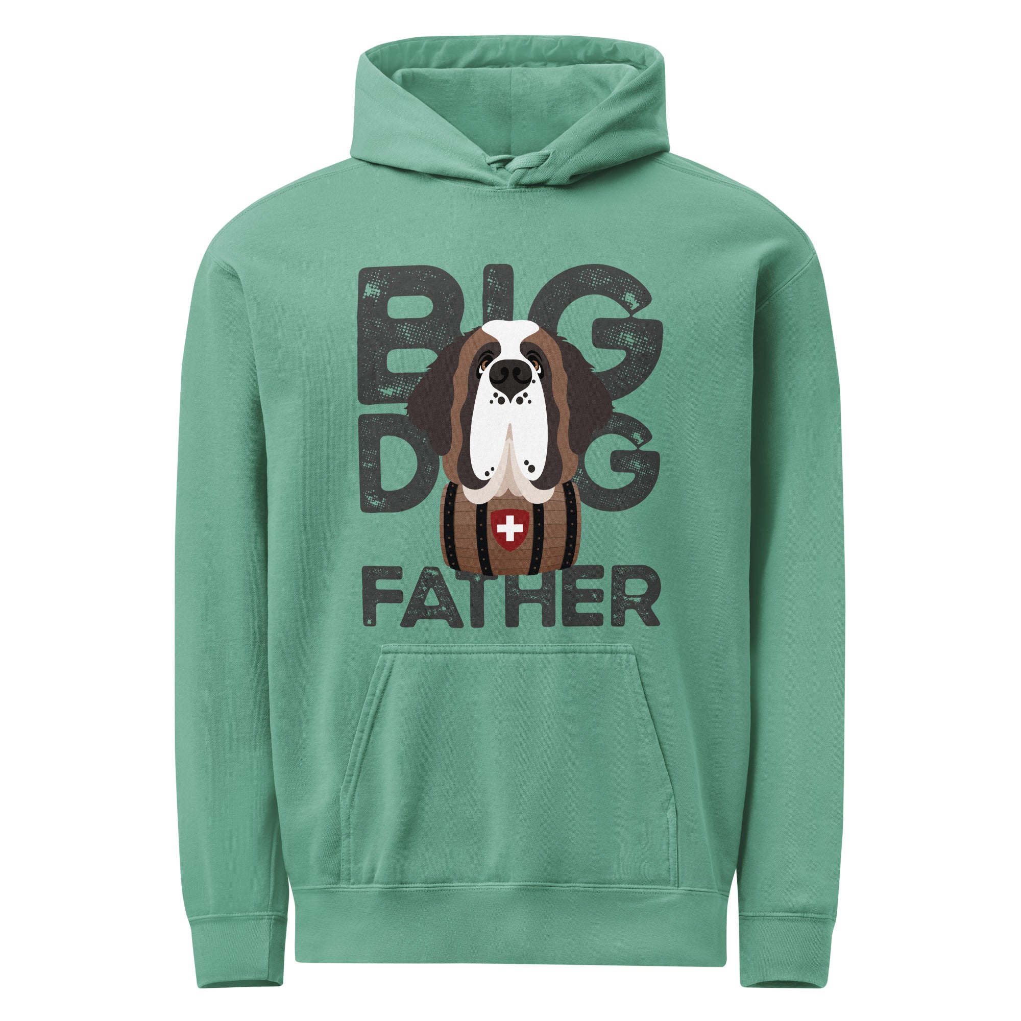 Big Dog Father Saint Bernard Comfort Colors® Hoodie - Lucy + Norman