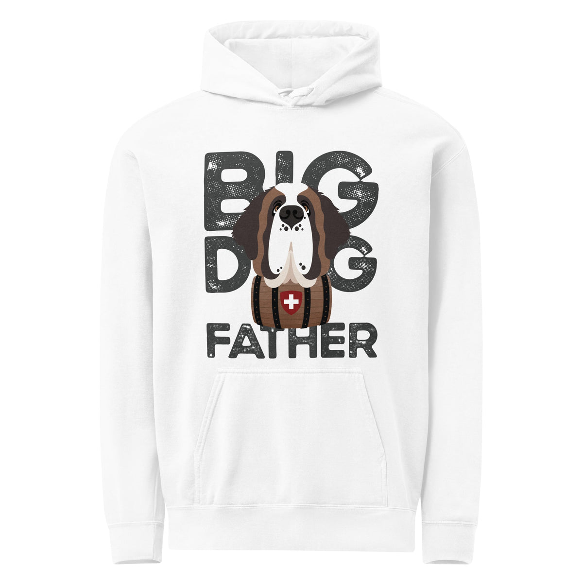 Big Dog Father Saint Bernard Comfort Colors® Hoodie - Lucy + Norman