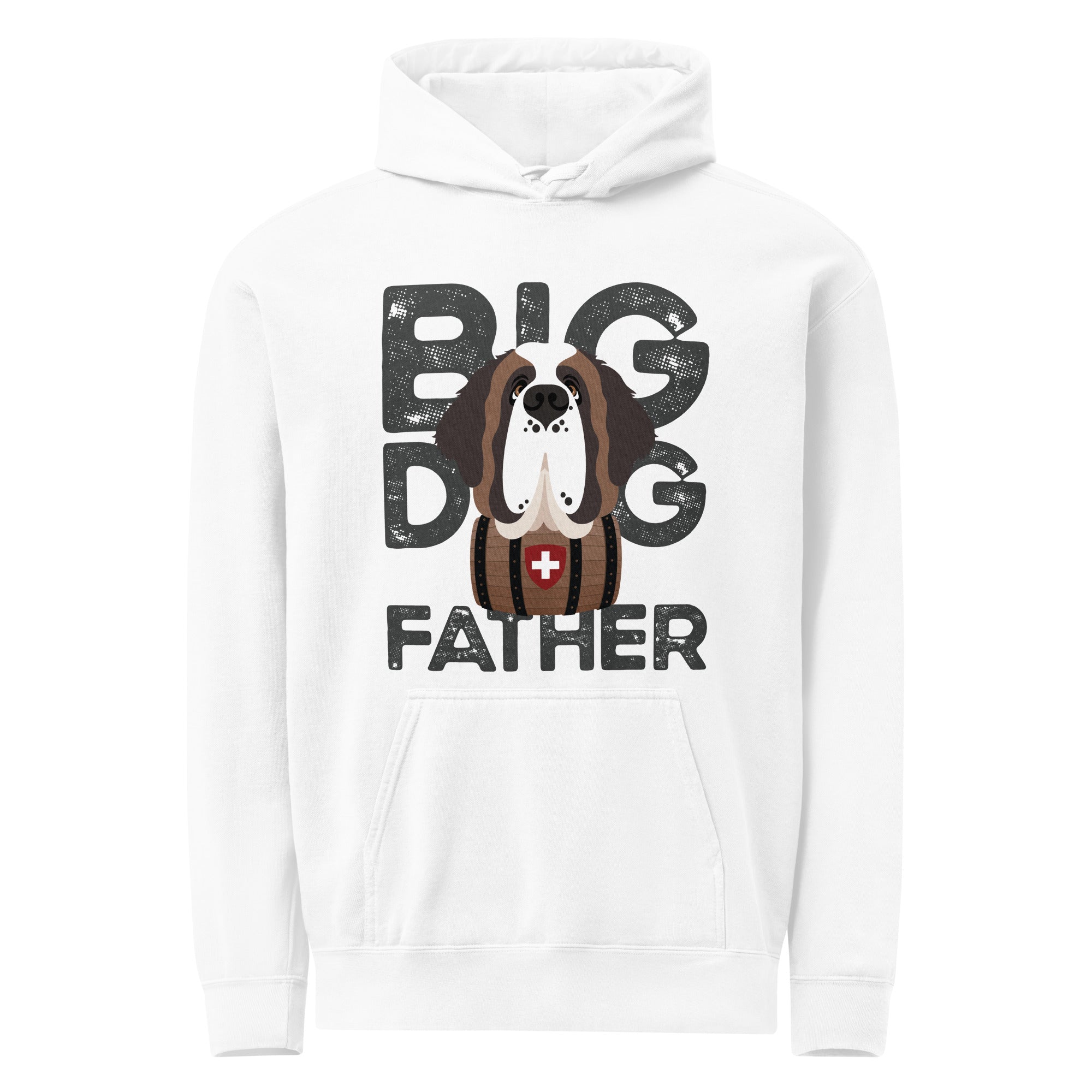 Big Dog Father Saint Bernard Comfort Colors® Hoodie - Lucy + Norman