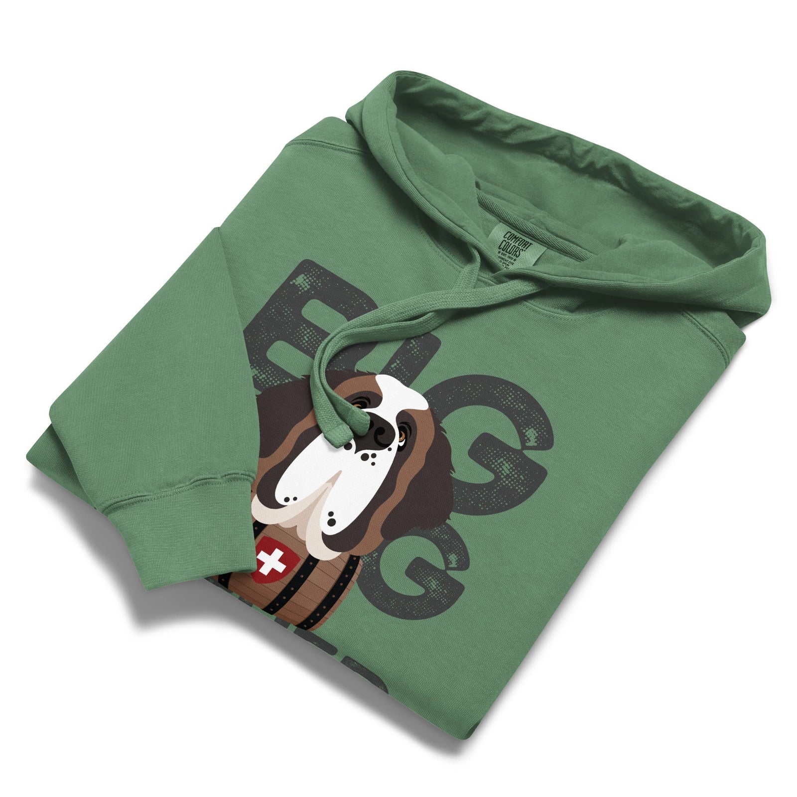 Big Dog Father Saint Bernard Comfort Colors® Hoodie - Lucy + Norman