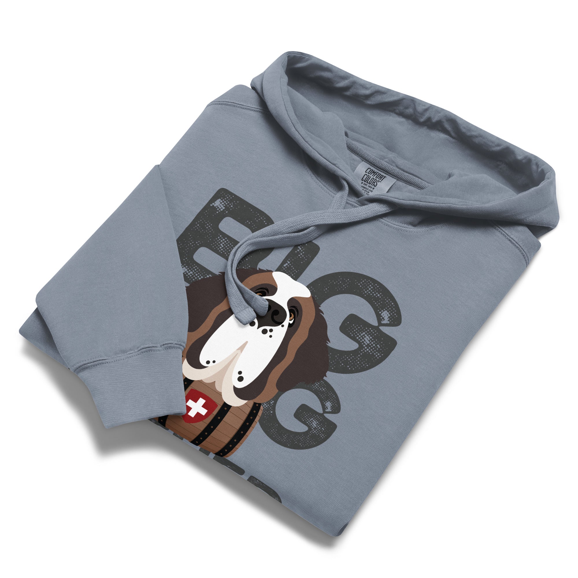 Big Dog Father Saint Bernard Comfort Colors® Hoodie - Lucy + Norman