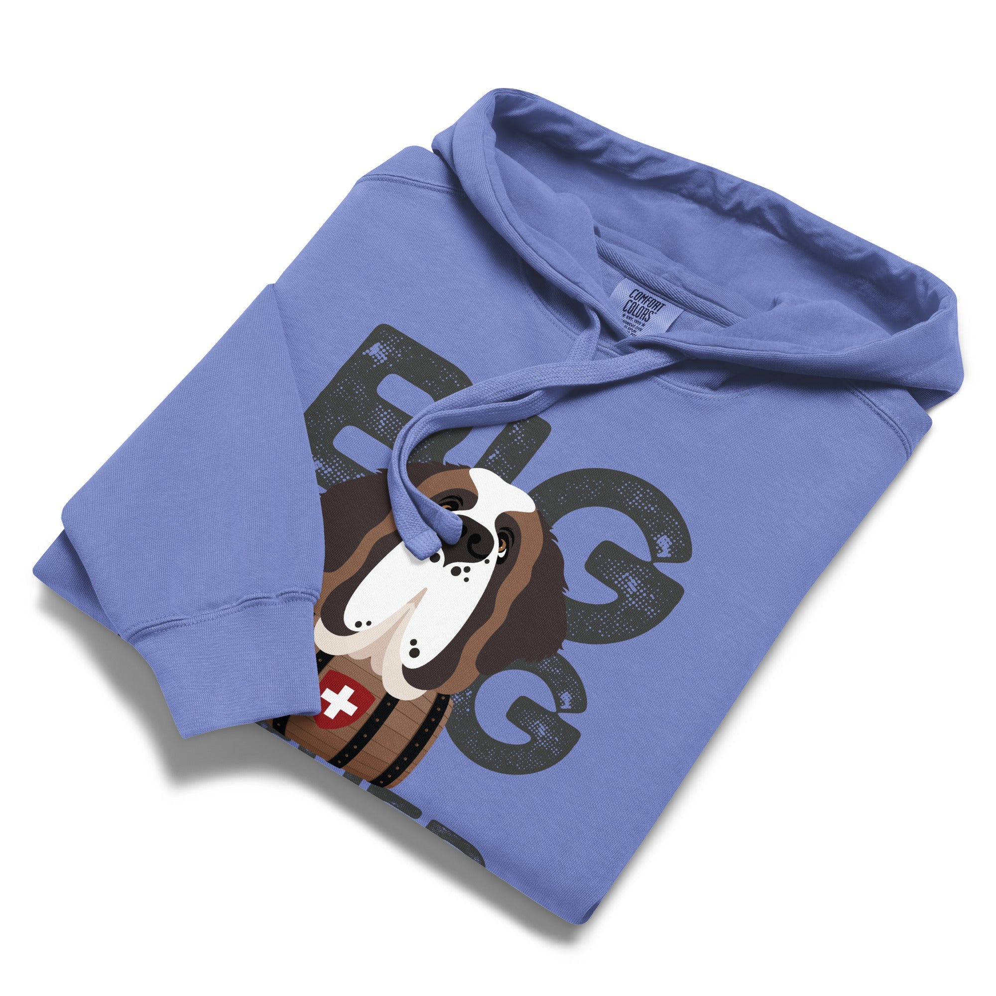 Big Dog Father Saint Bernard Comfort Colors® Hoodie - Lucy + Norman