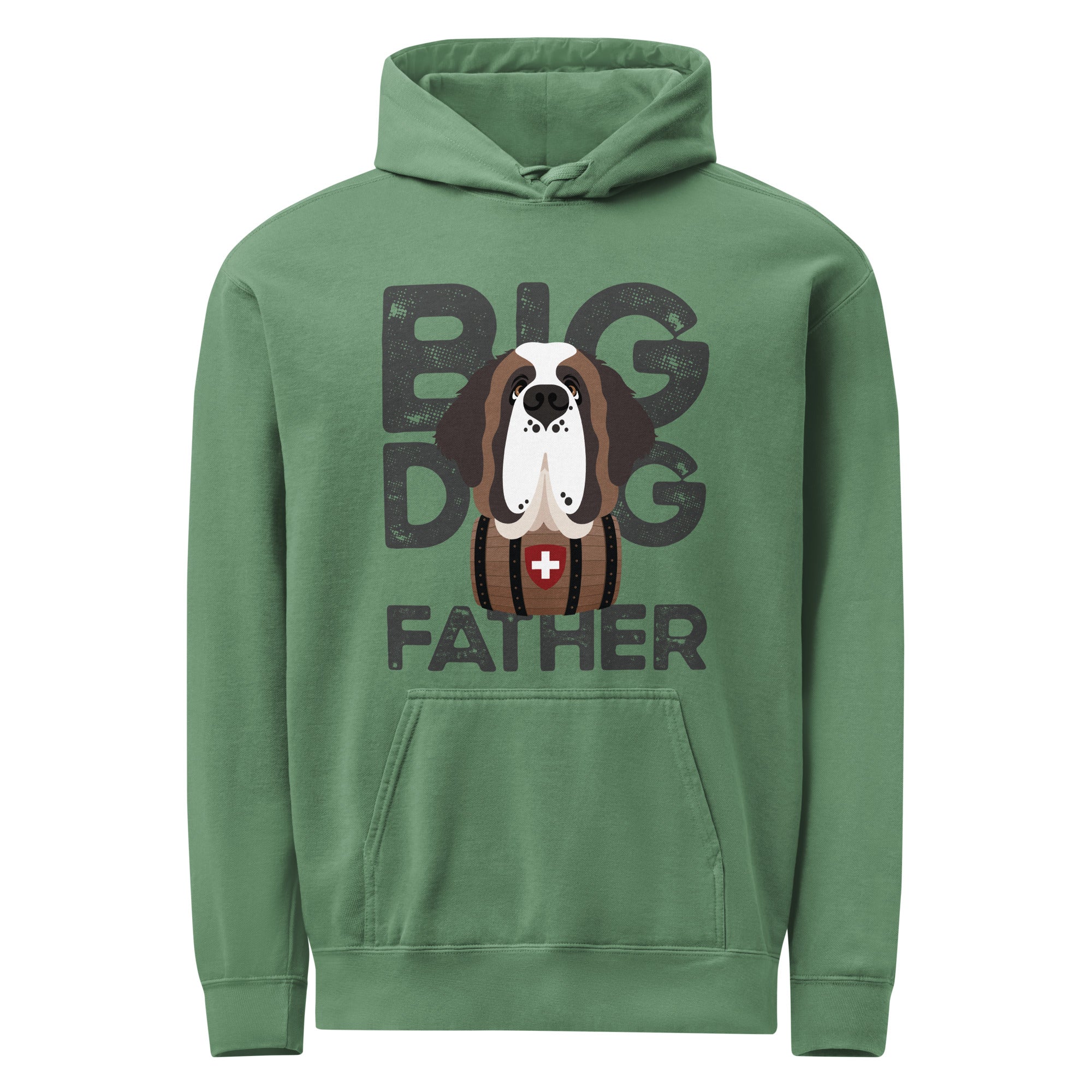 Big Dog Father Saint Bernard Comfort Colors® Hoodie - Lucy + Norman