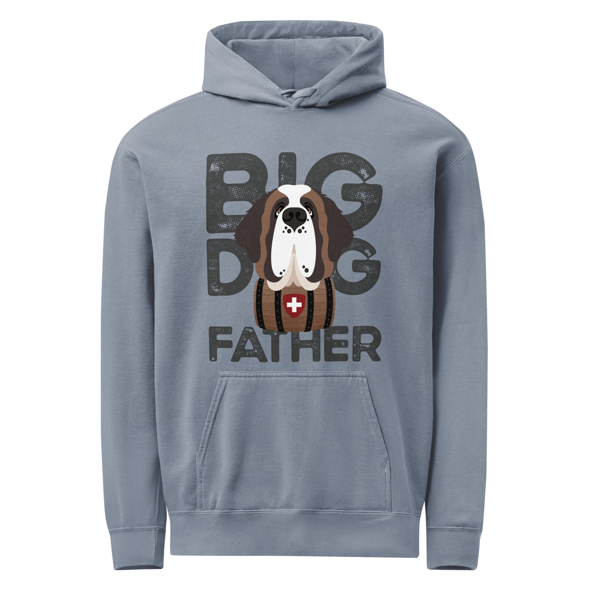 Big Dog Father Saint Bernard Comfort Colors® Hoodie - Lucy + Norman