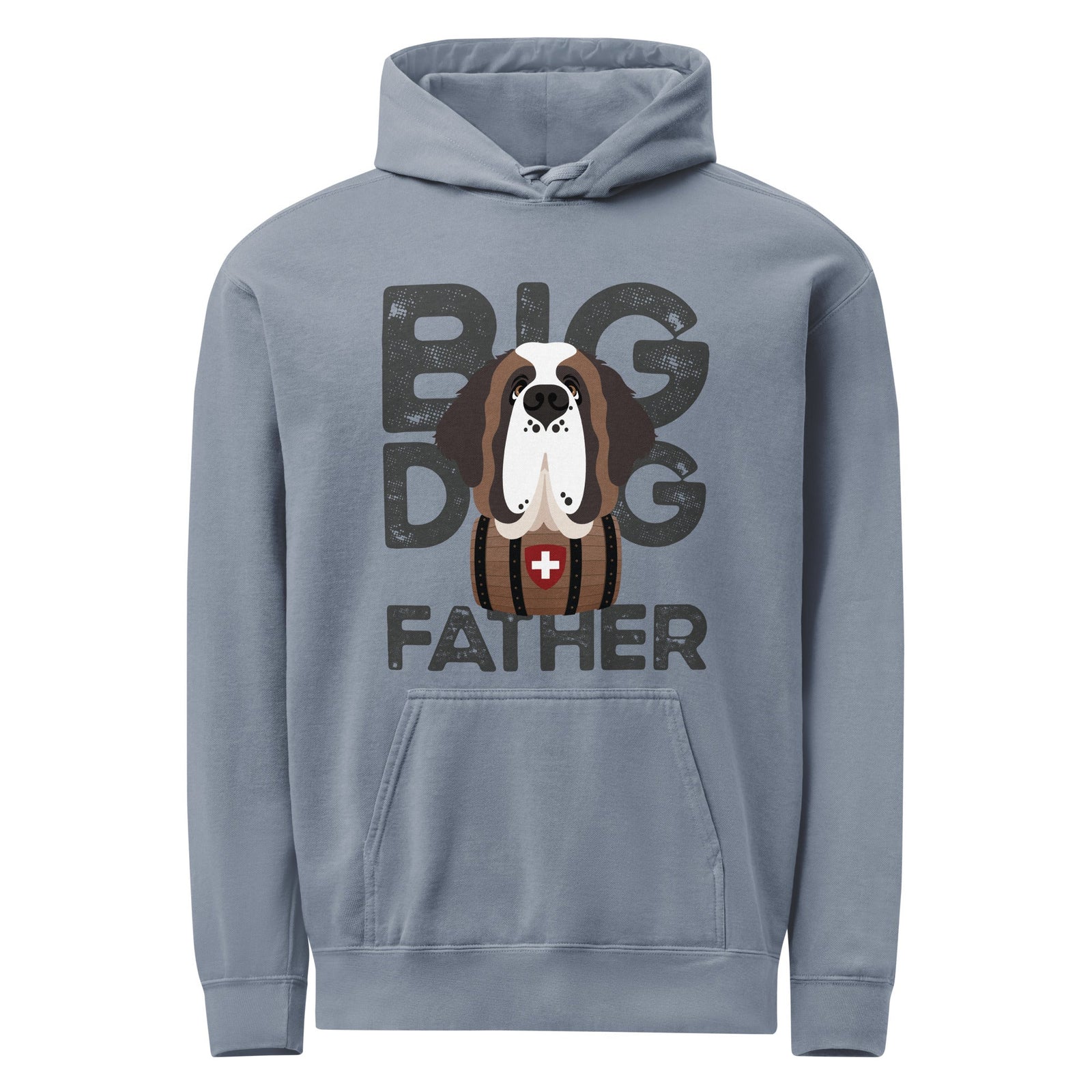 Big Dog Father Saint Bernard Comfort Colors® Hoodie - Lucy + Norman