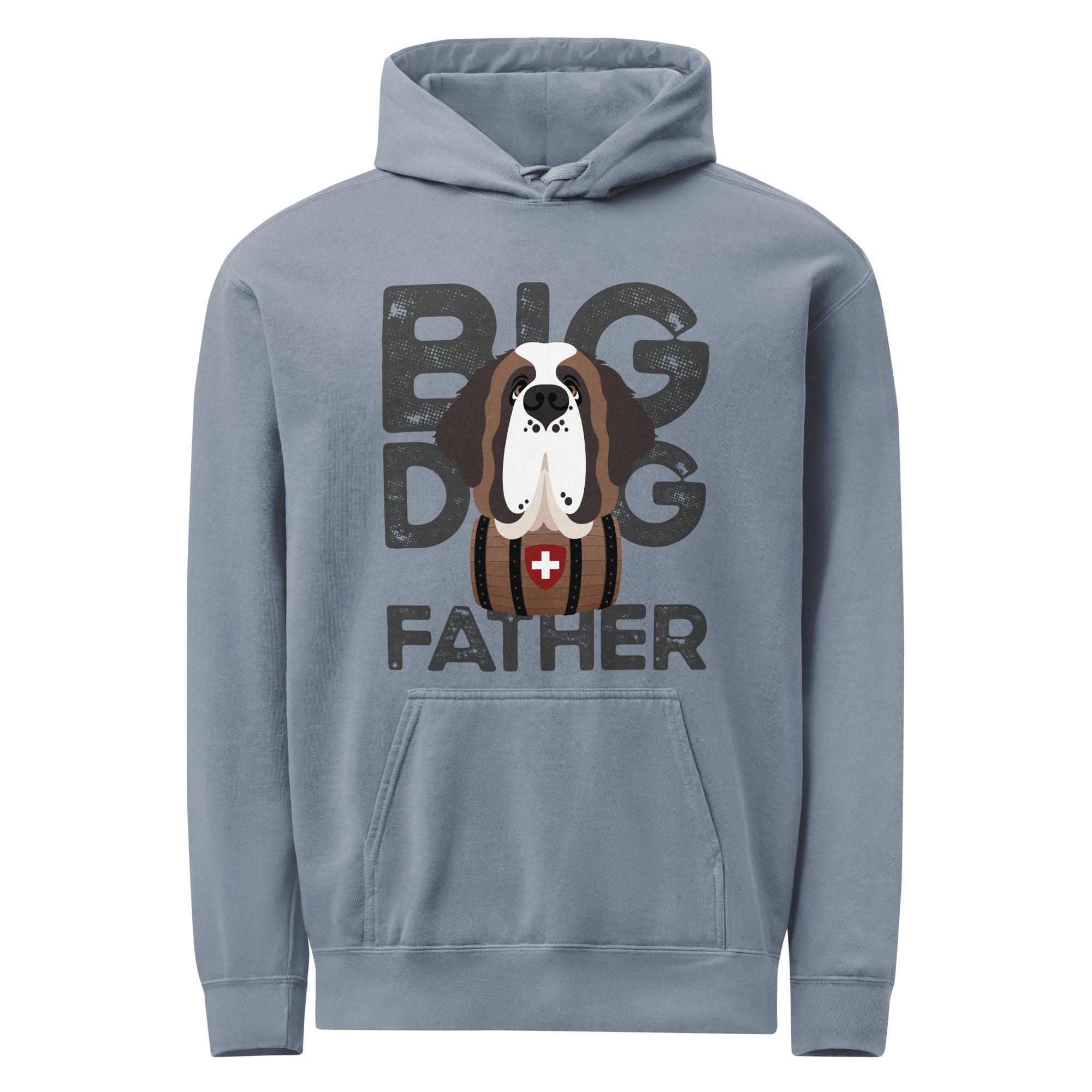 Big Dog Father Saint Bernard Comfort Colors® Hoodie - Lucy + Norman