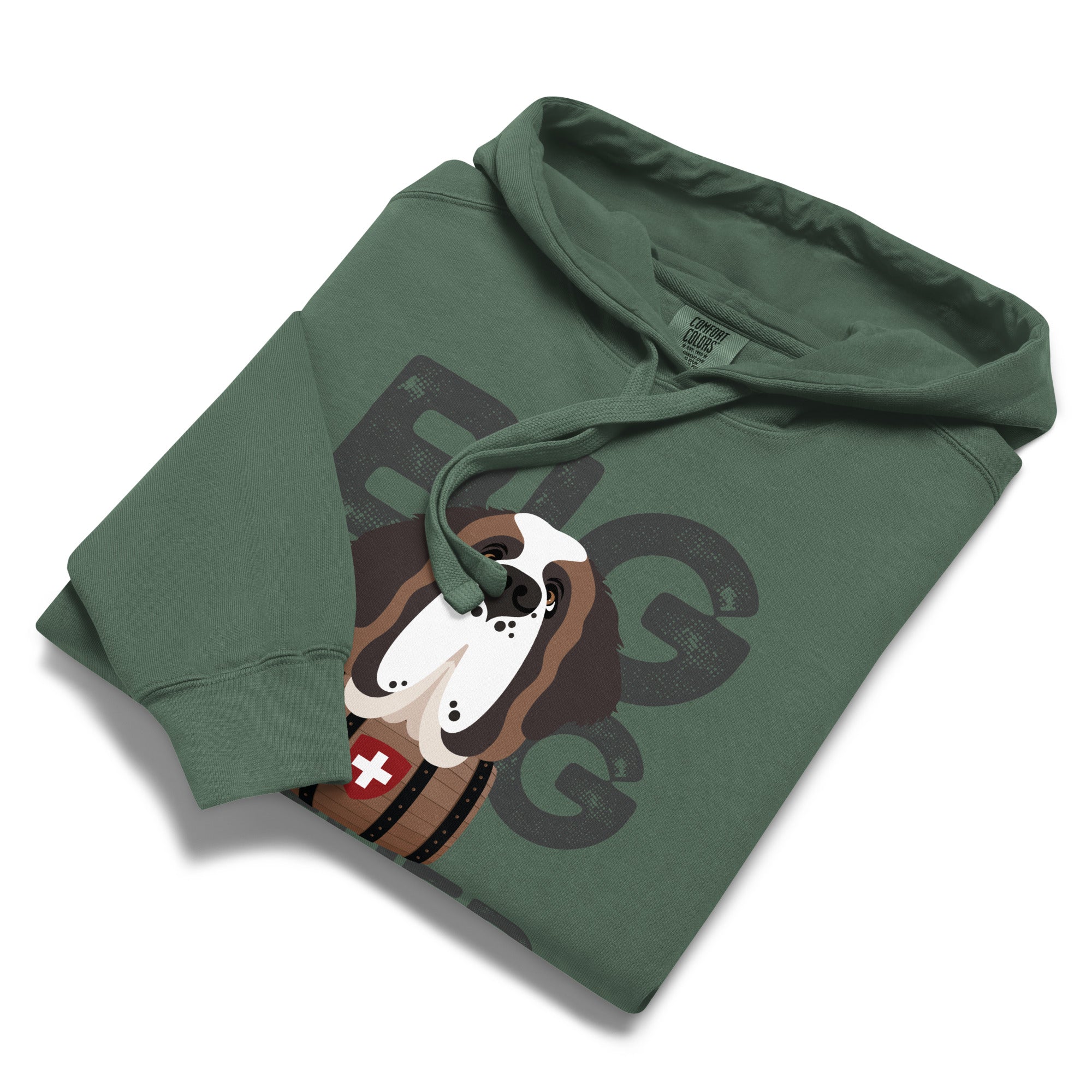 Big Dog Father Saint Bernard Comfort Colors® Hoodie - Lucy + Norman