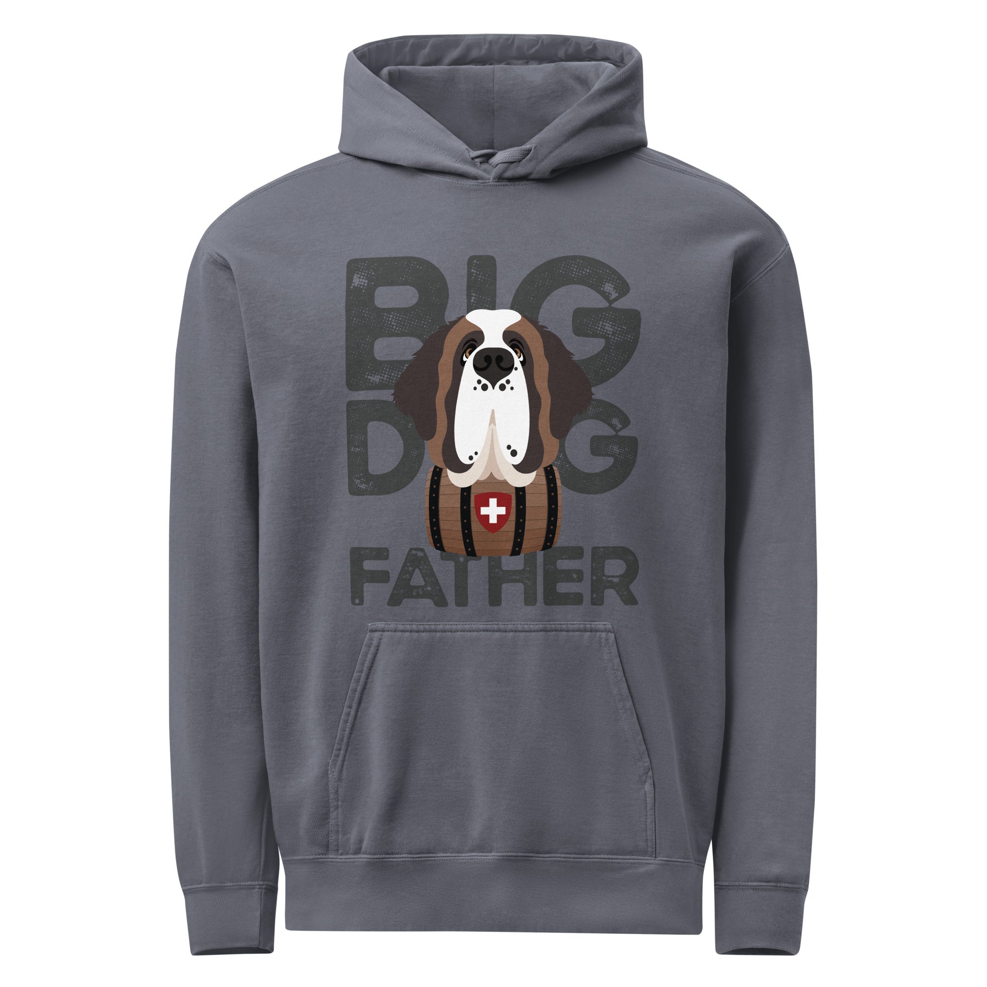 Big Dog Father Saint Bernard Comfort Colors® Hoodie - Lucy + Norman