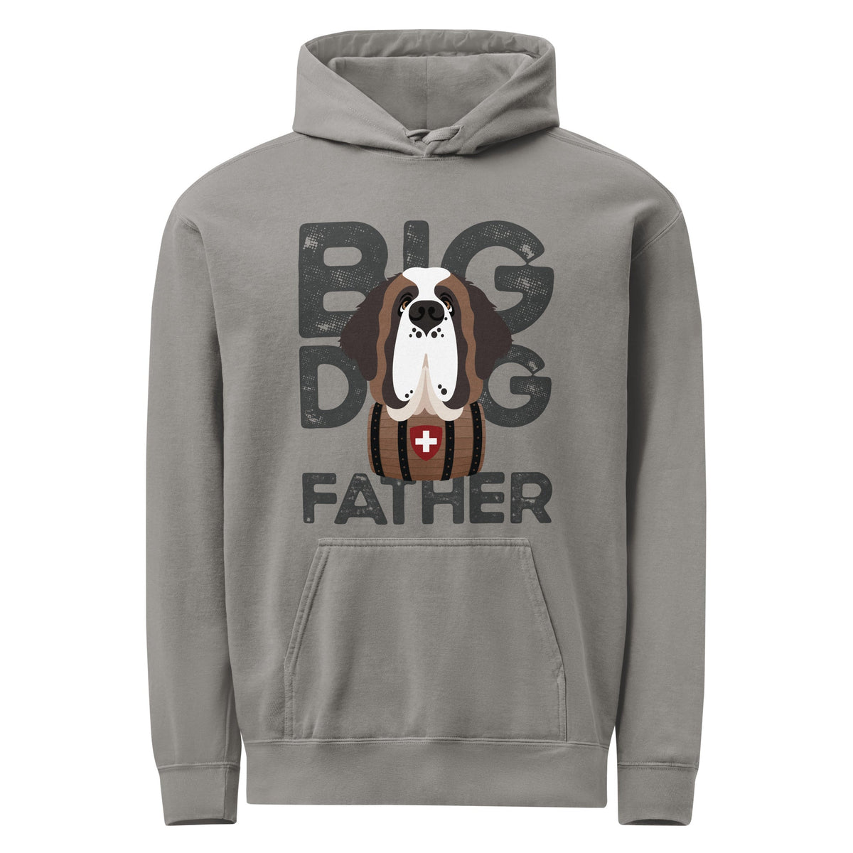 Big Dog Father Saint Bernard Comfort Colors® Hoodie - Lucy + Norman