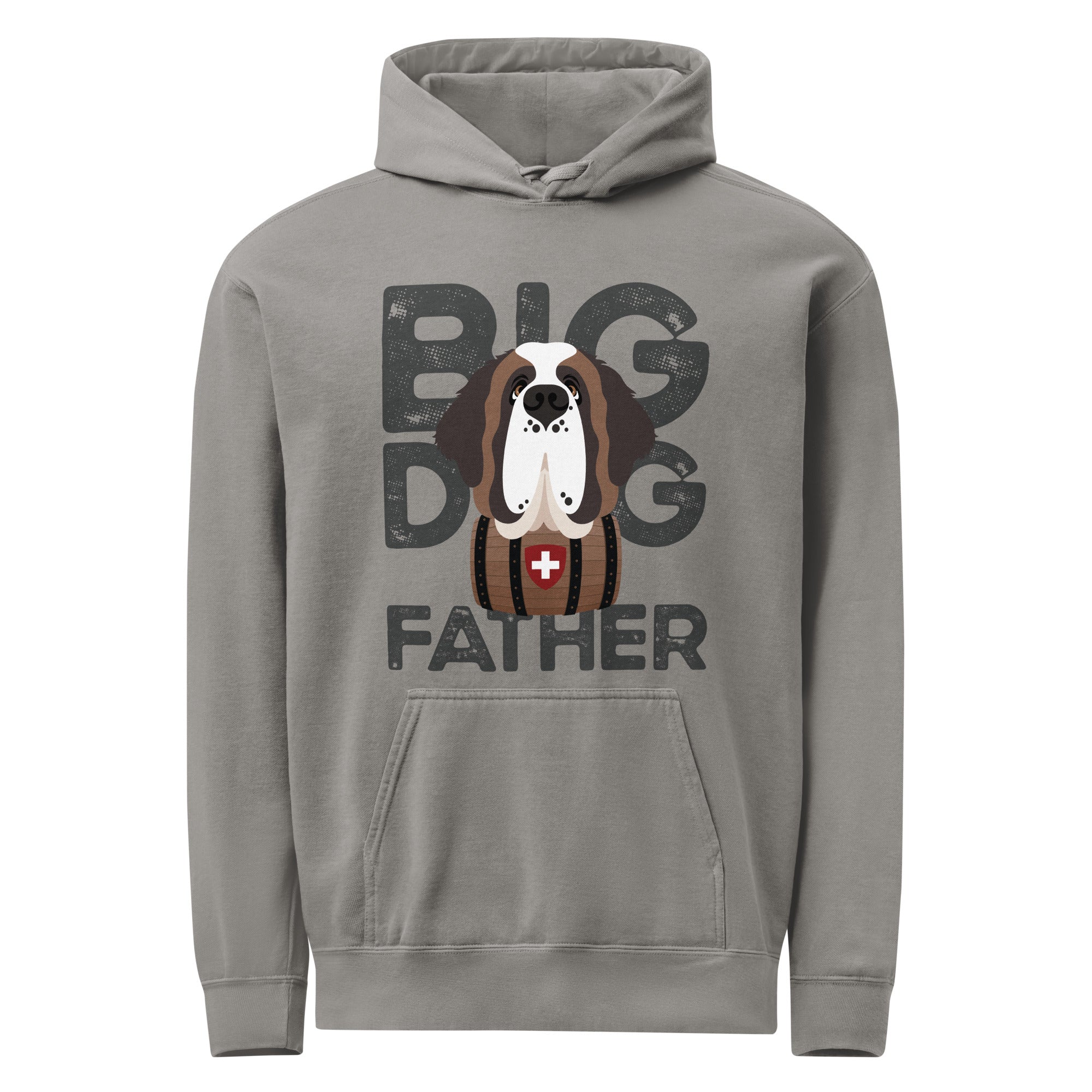 Big Dog Father Saint Bernard Comfort Colors® Hoodie - Lucy + Norman