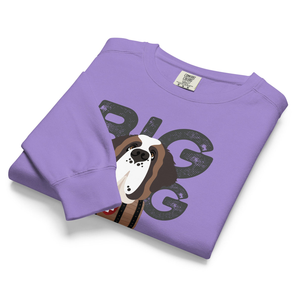 Big Dog Father Saint Bernard Comfort Colors® Sweatshirt - Lucy + Norman