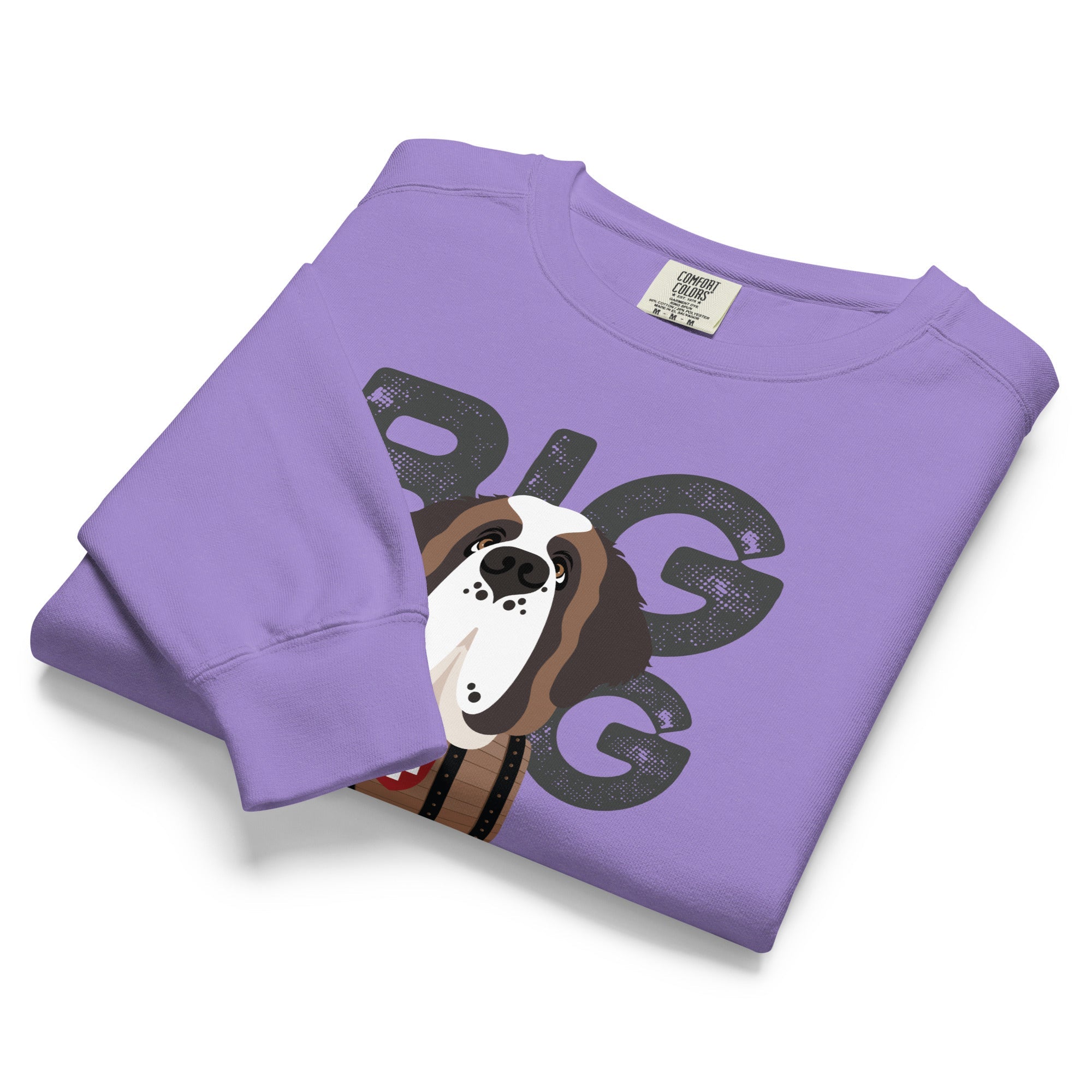 Big Dog Father Saint Bernard Comfort Colors® Sweatshirt - Lucy + Norman