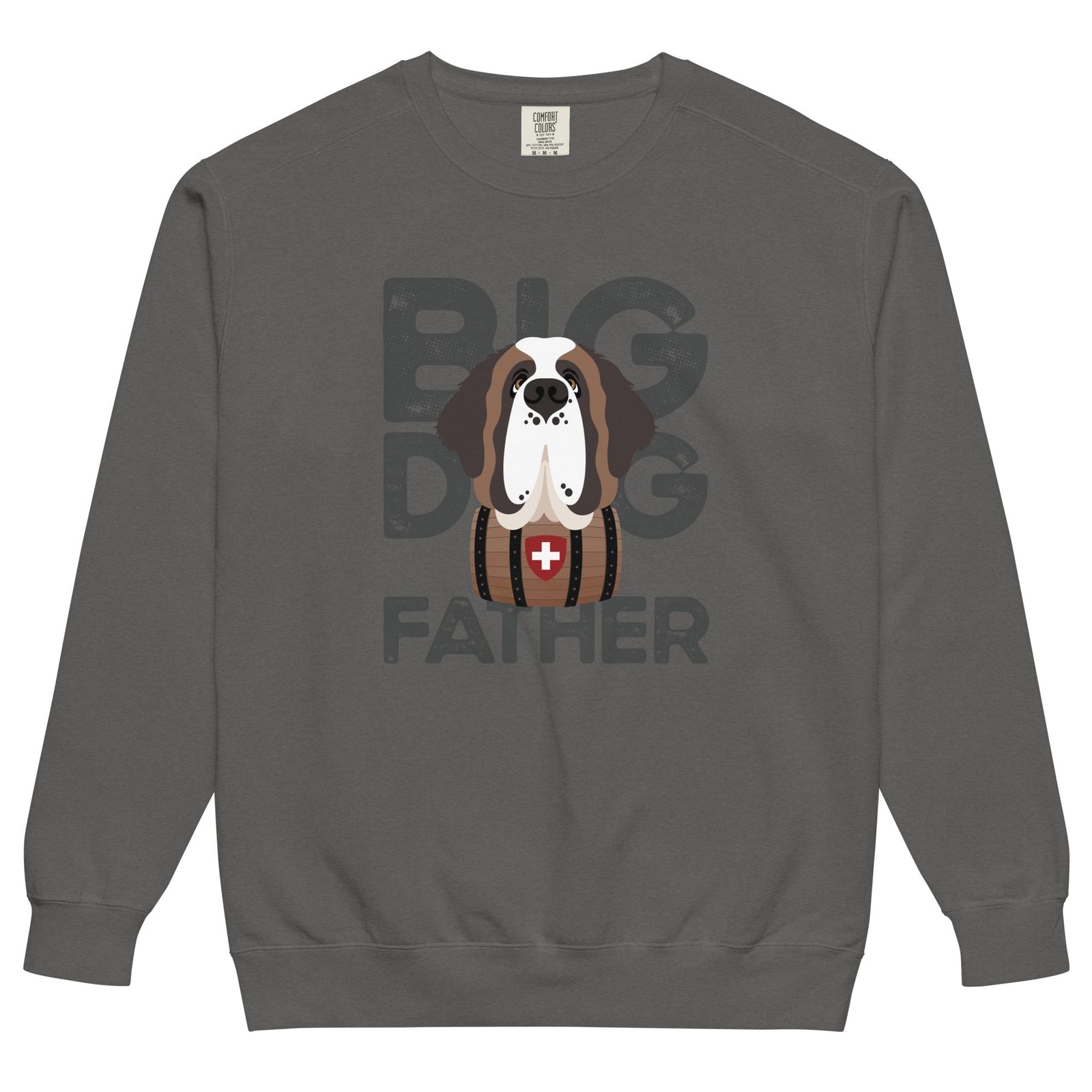 Big Dog Father Saint Bernard Comfort Colors® Sweatshirt - Lucy + Norman